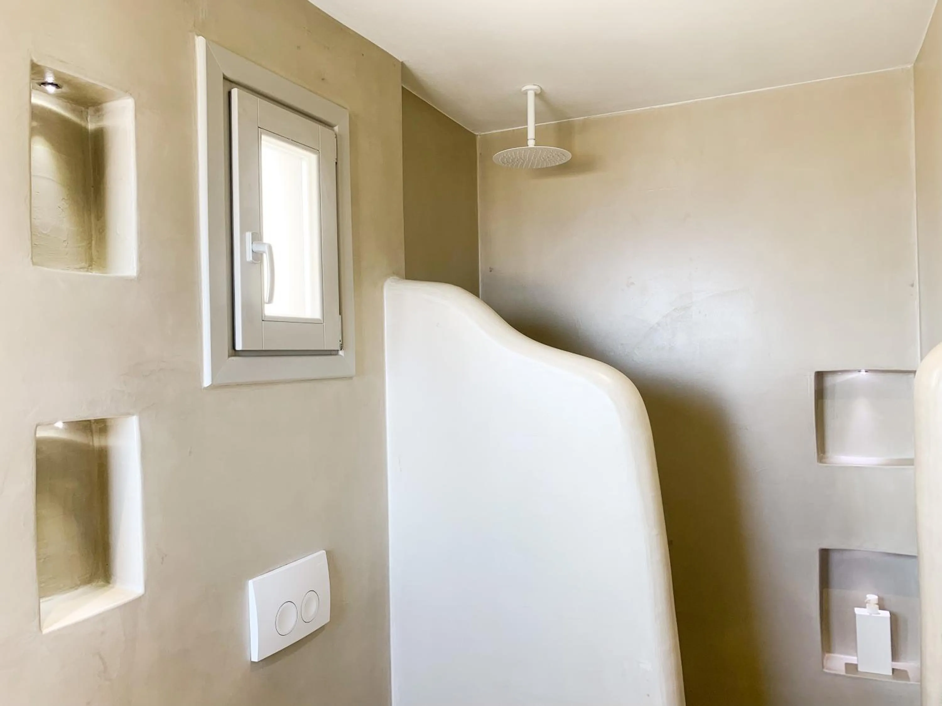 Bathroom in Mod Santorini Vegan Accommodation