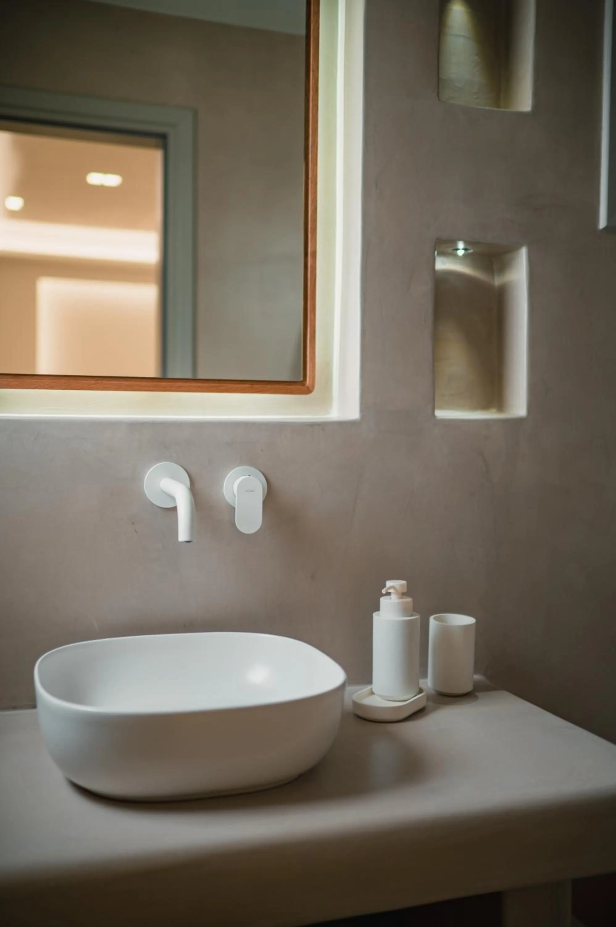 Bathroom in Mod Santorini Vegan Accommodation