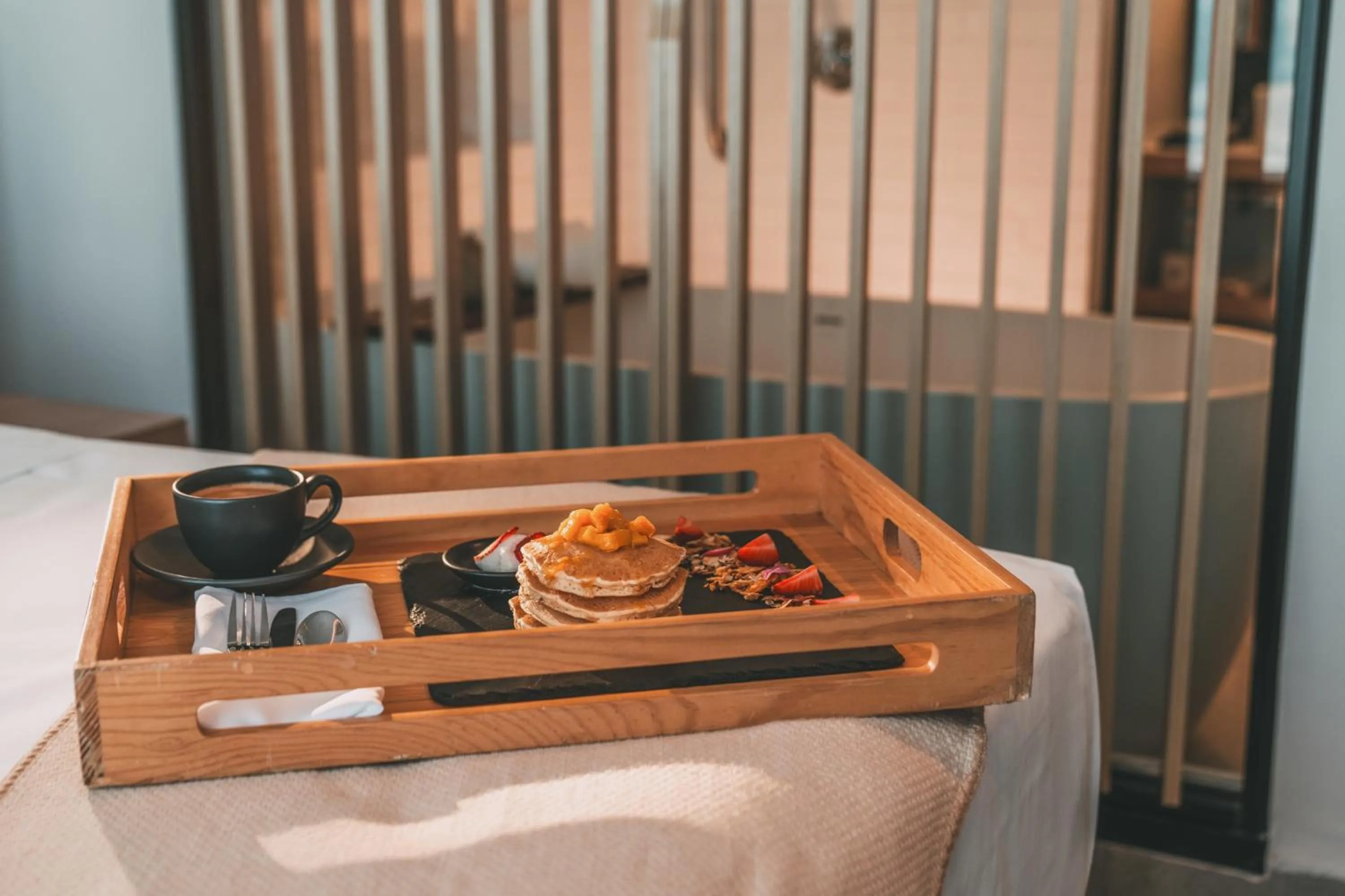Bed in AKEN MIND Mérida Hotel