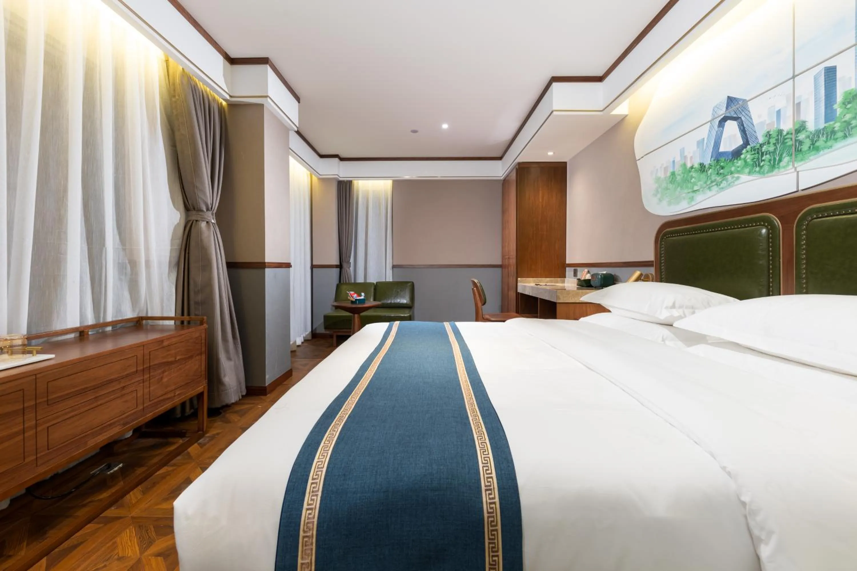 Bed in Nostalgia S Hotel Beijing CCTV