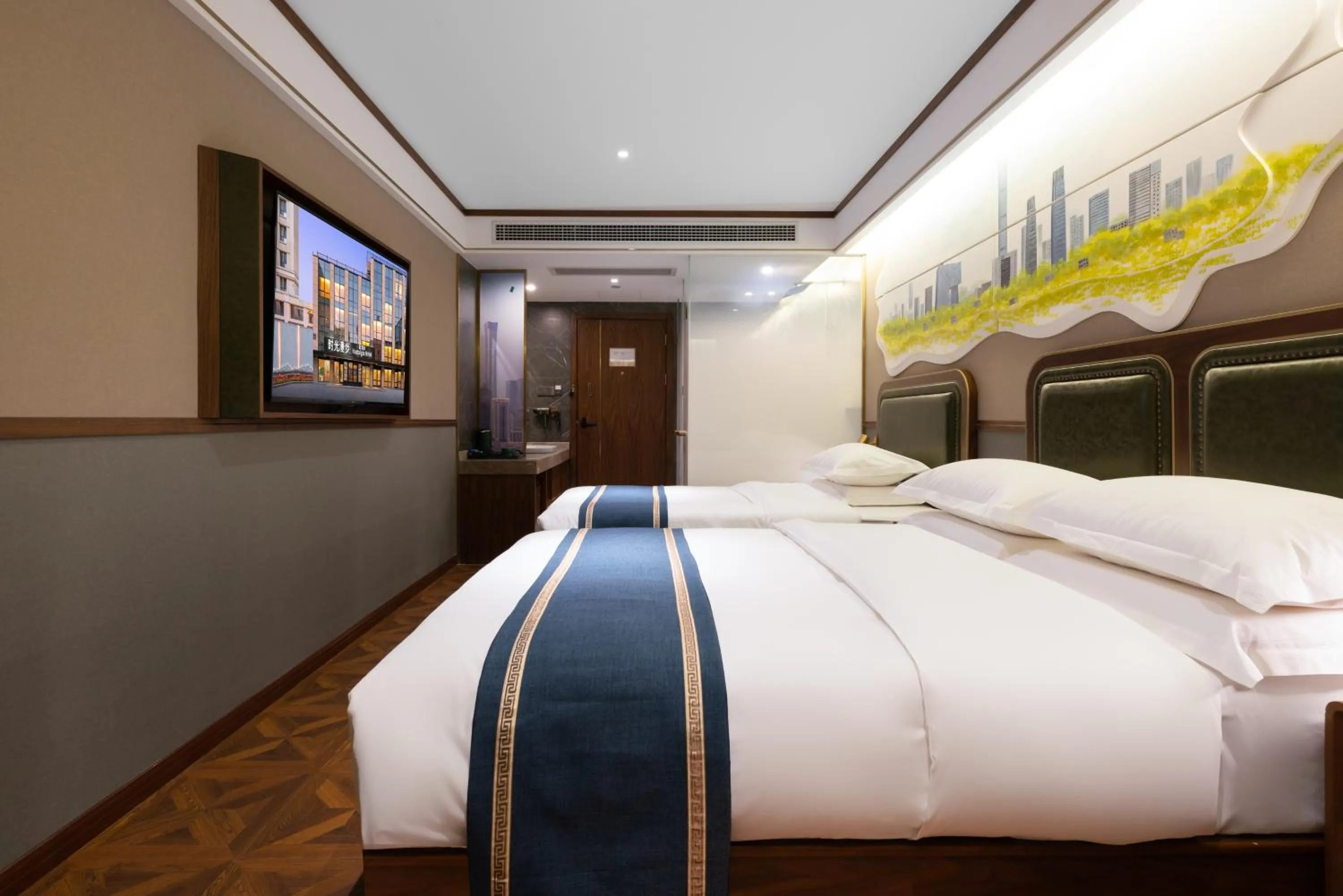 Bed in Nostalgia S Hotel Beijing CCTV