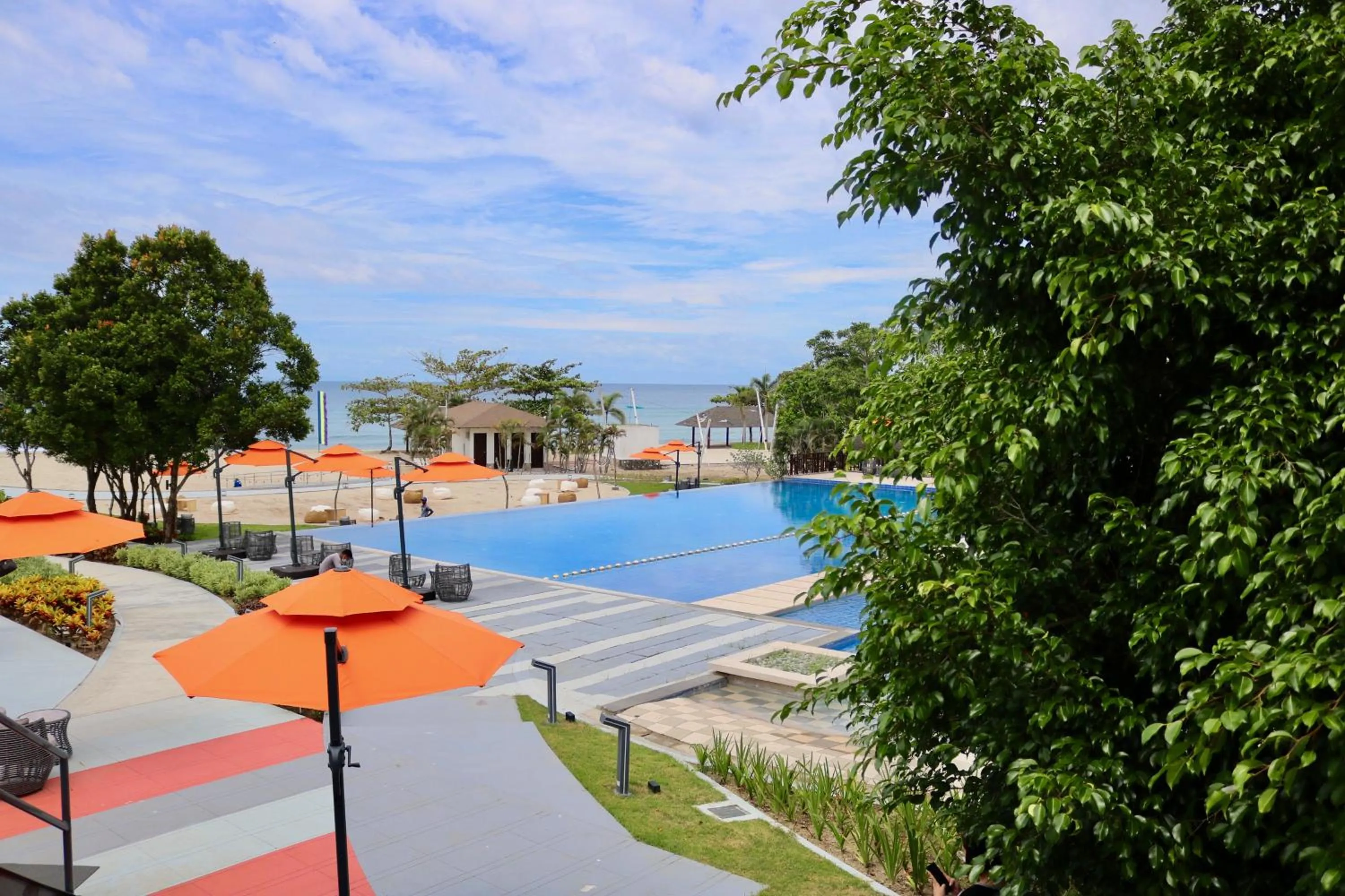 Pool view in Cocoons Club Laiya