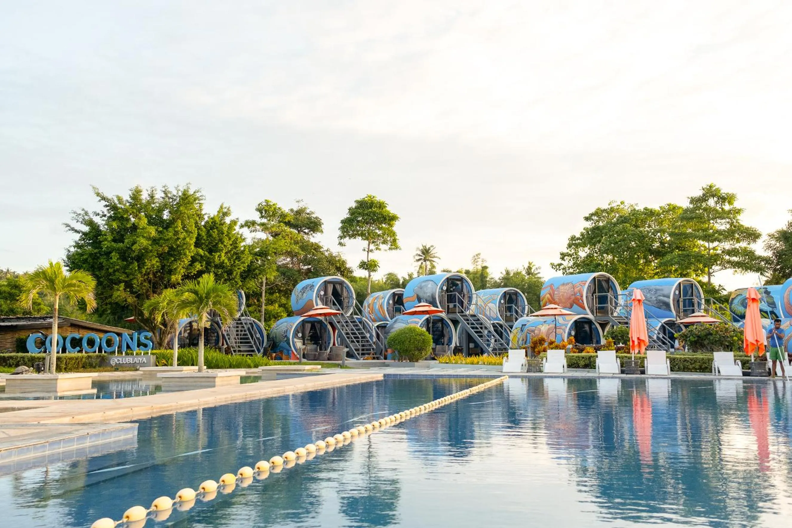 Pool view in Cocoons Club Laiya