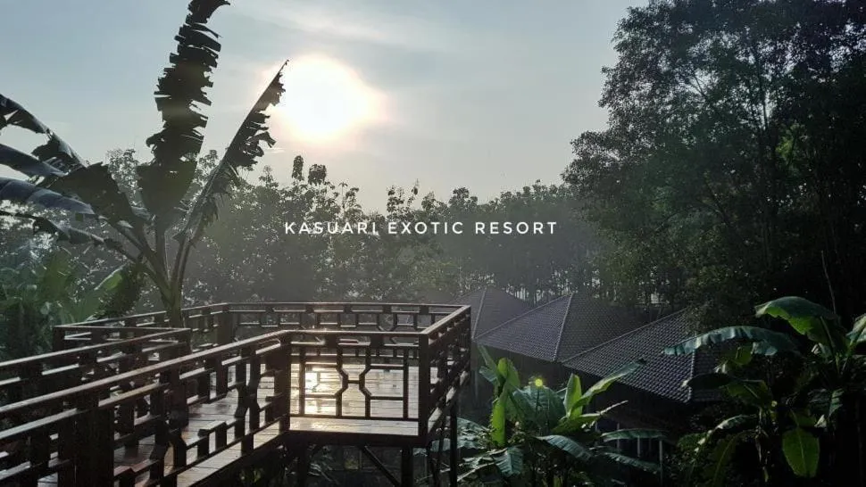 Sunset in Kasuari Exotic Resort Magelang