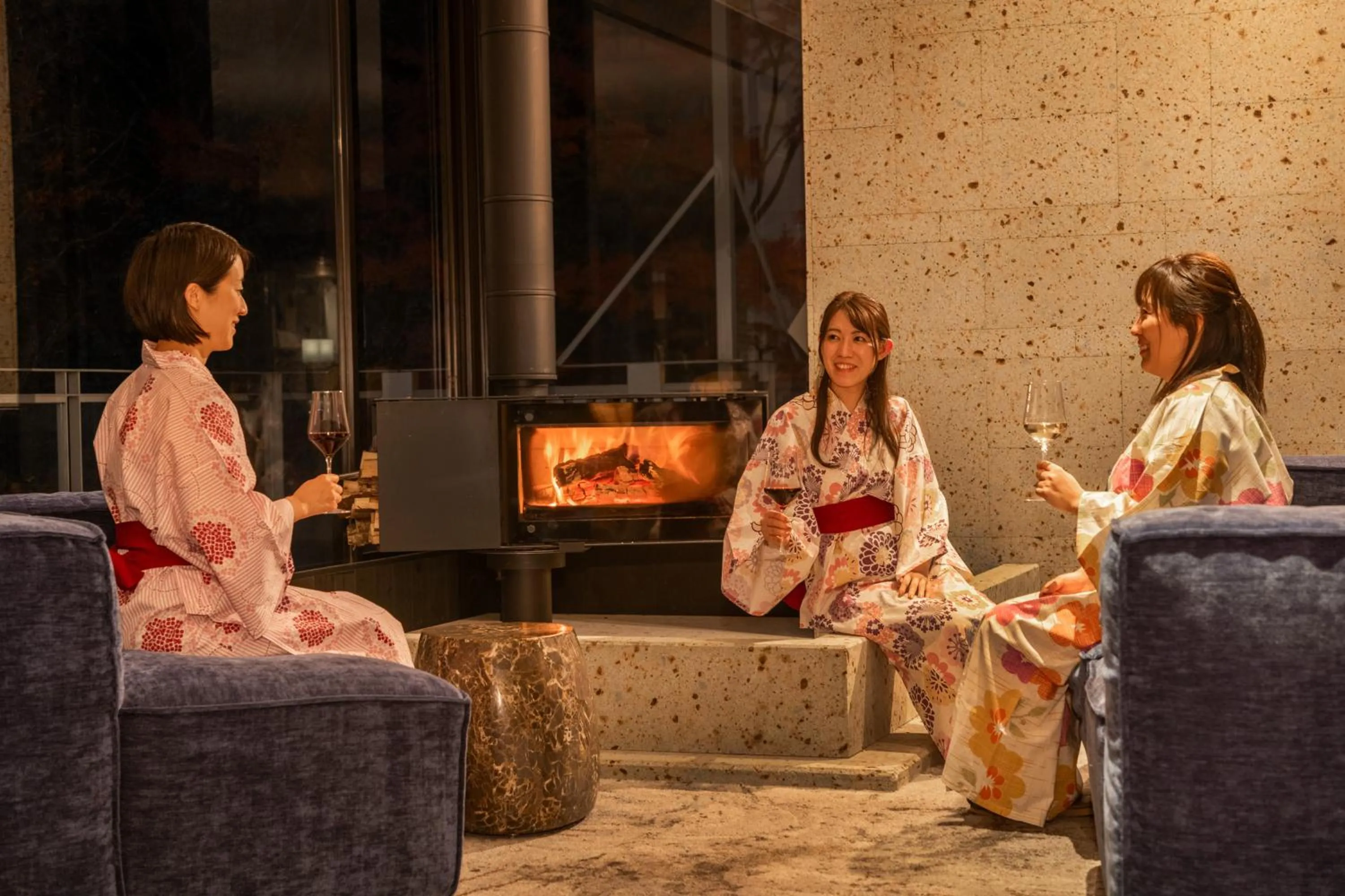 Lounge or bar in KAMENOI HOTEL Nikko Yunishigawa All-Inclusive Resort