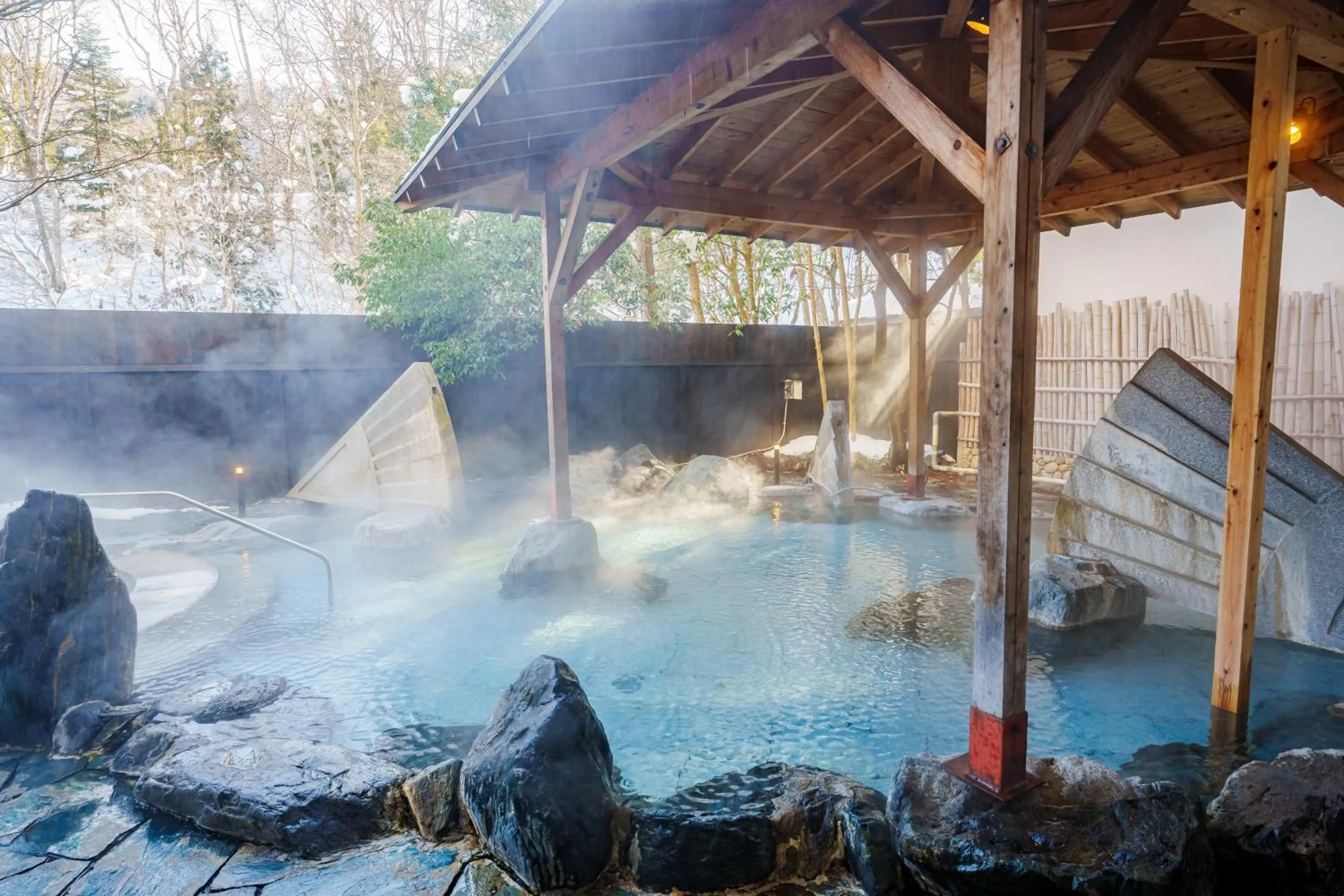 Hot Spring Bath in KAMENOI HOTEL Nikko Yunishigawa All-Inclusive Resort