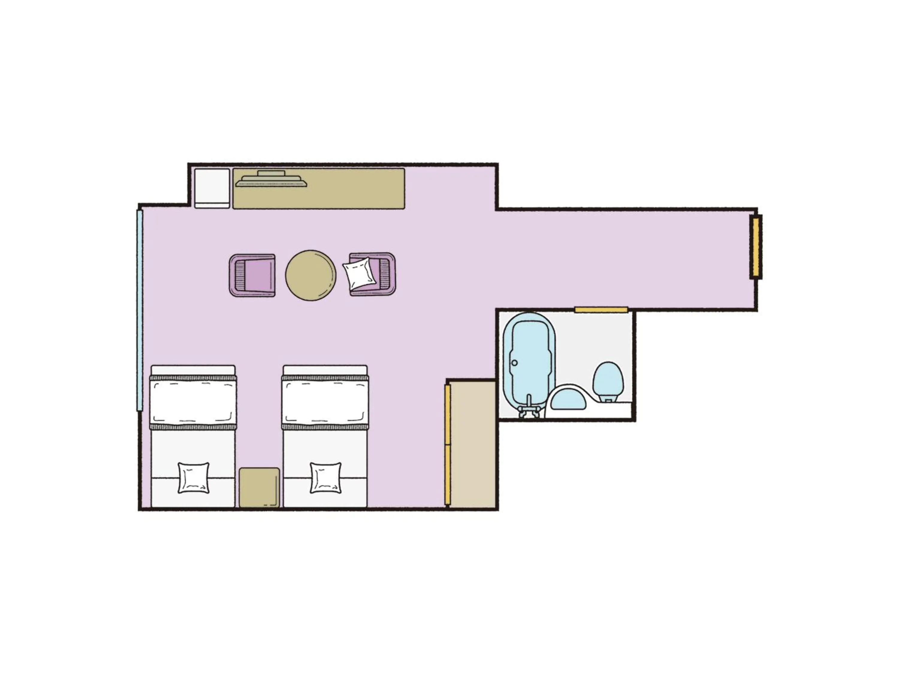 Photo of the whole room in KAMENOI HOTEL Nikko Yunishigawa All-Inclusive Resort