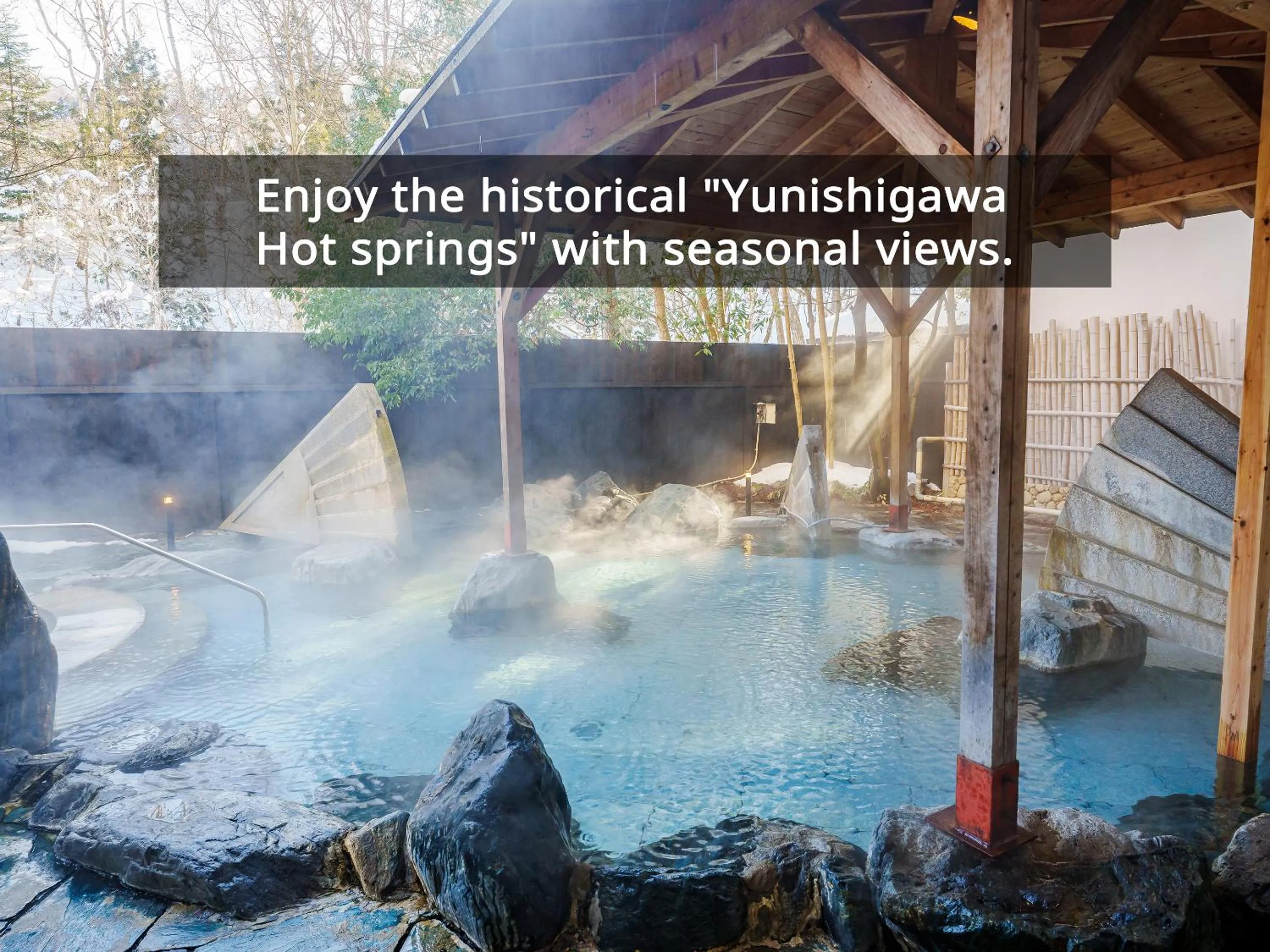 Hot Spring Bath in KAMENOI HOTEL Nikko Yunishigawa All-Inclusive Resort