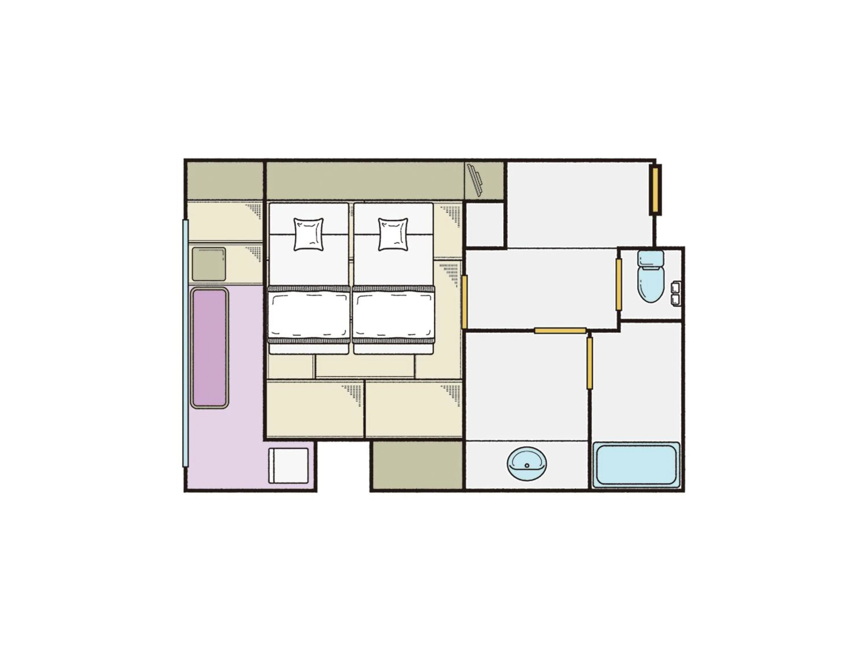 Photo of the whole room in KAMENOI HOTEL Nikko Yunishigawa All-Inclusive Resort