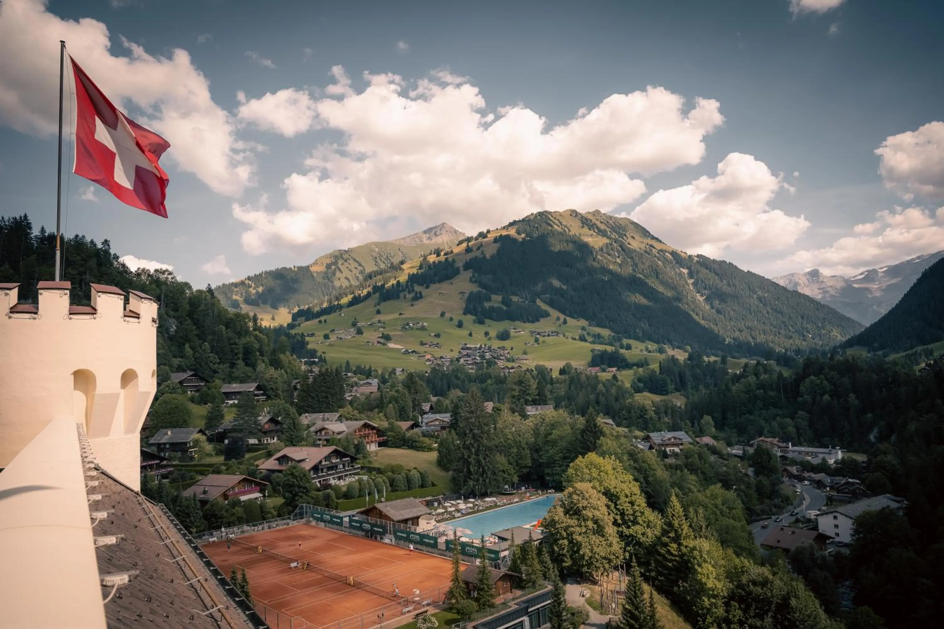 Mountain view in Gstaad Palace