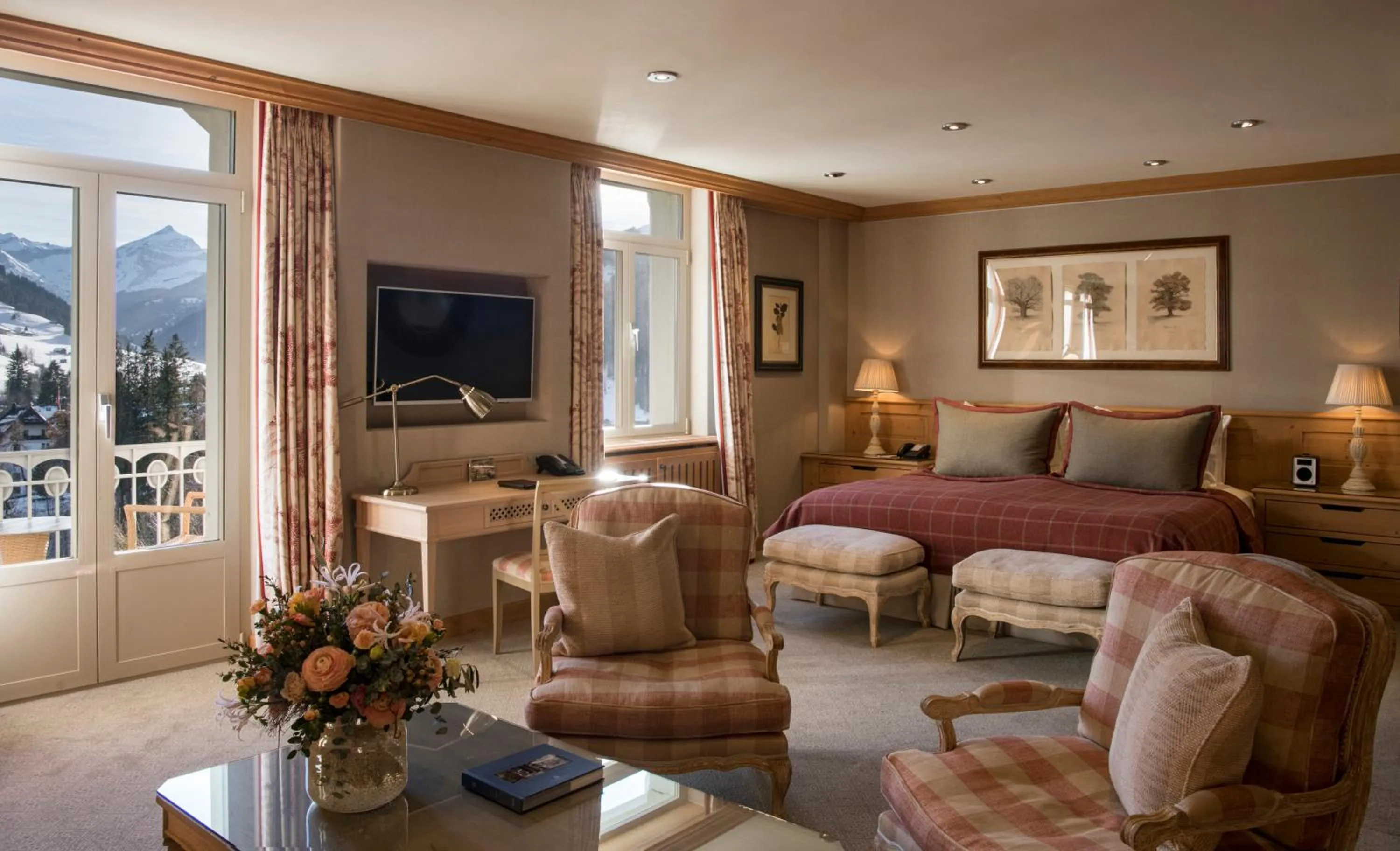 Bedroom in Gstaad Palace