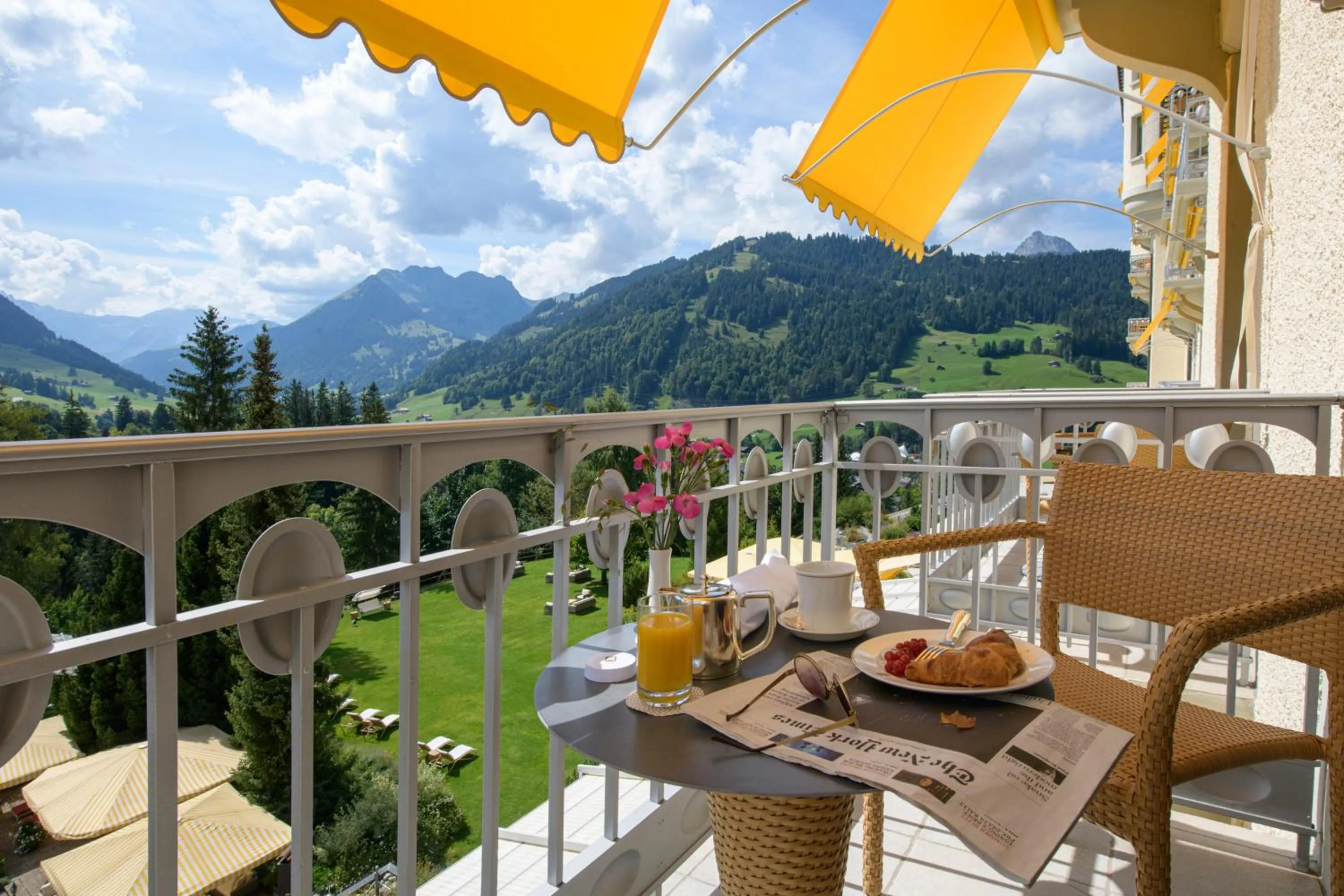 Balcony/Terrace in Gstaad Palace