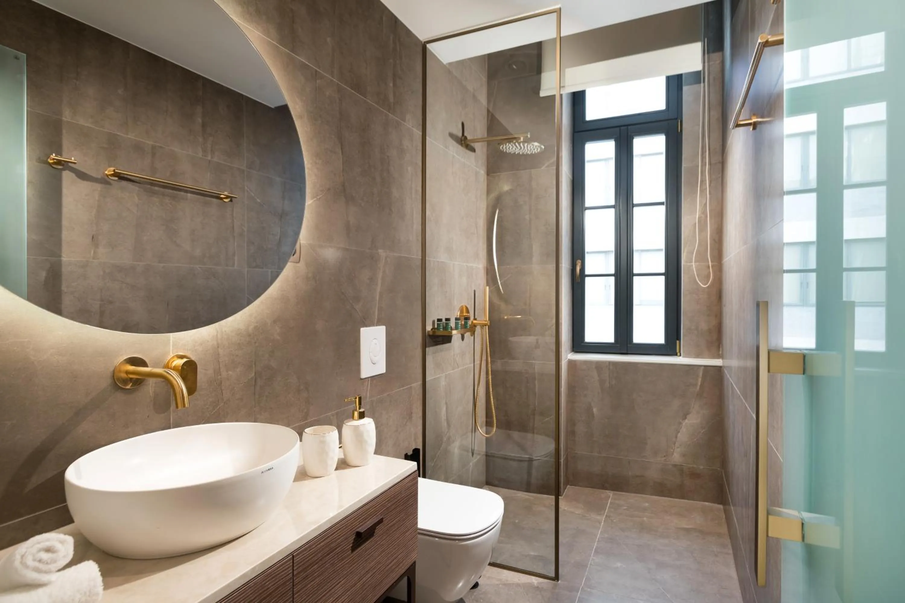 Shower in The Residence Aiolou Hotel & Spa