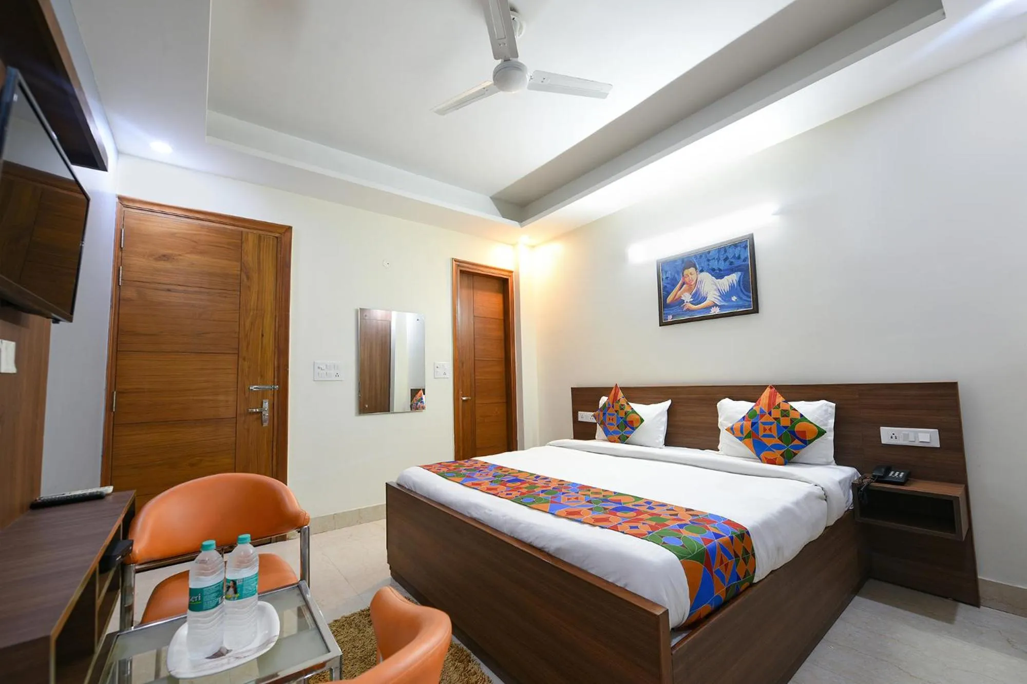 Bed in FabHotel Indian I