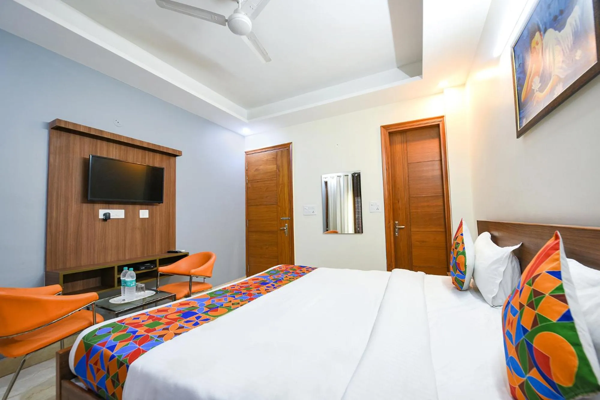 Bed in FabHotel Indian I