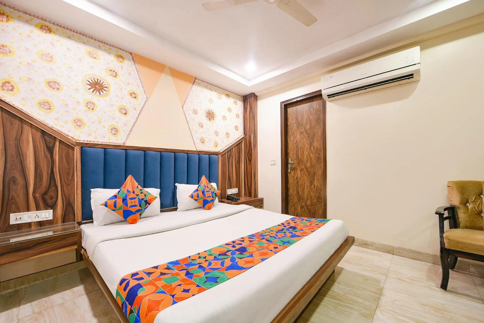 Bed in FabHotel Baba Residency Near New Delhi Railway Station