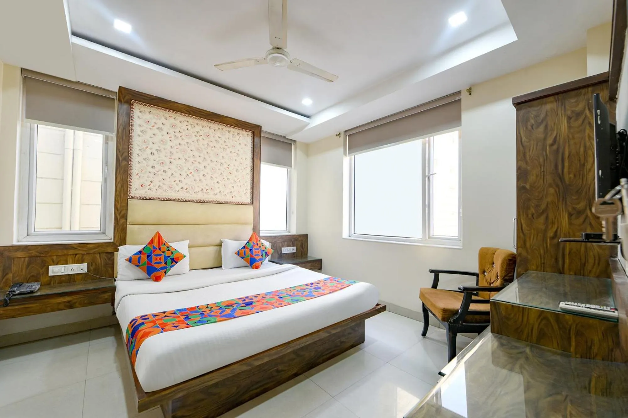 Bed in FabHotel Baba Residency Near New Delhi Railway Station