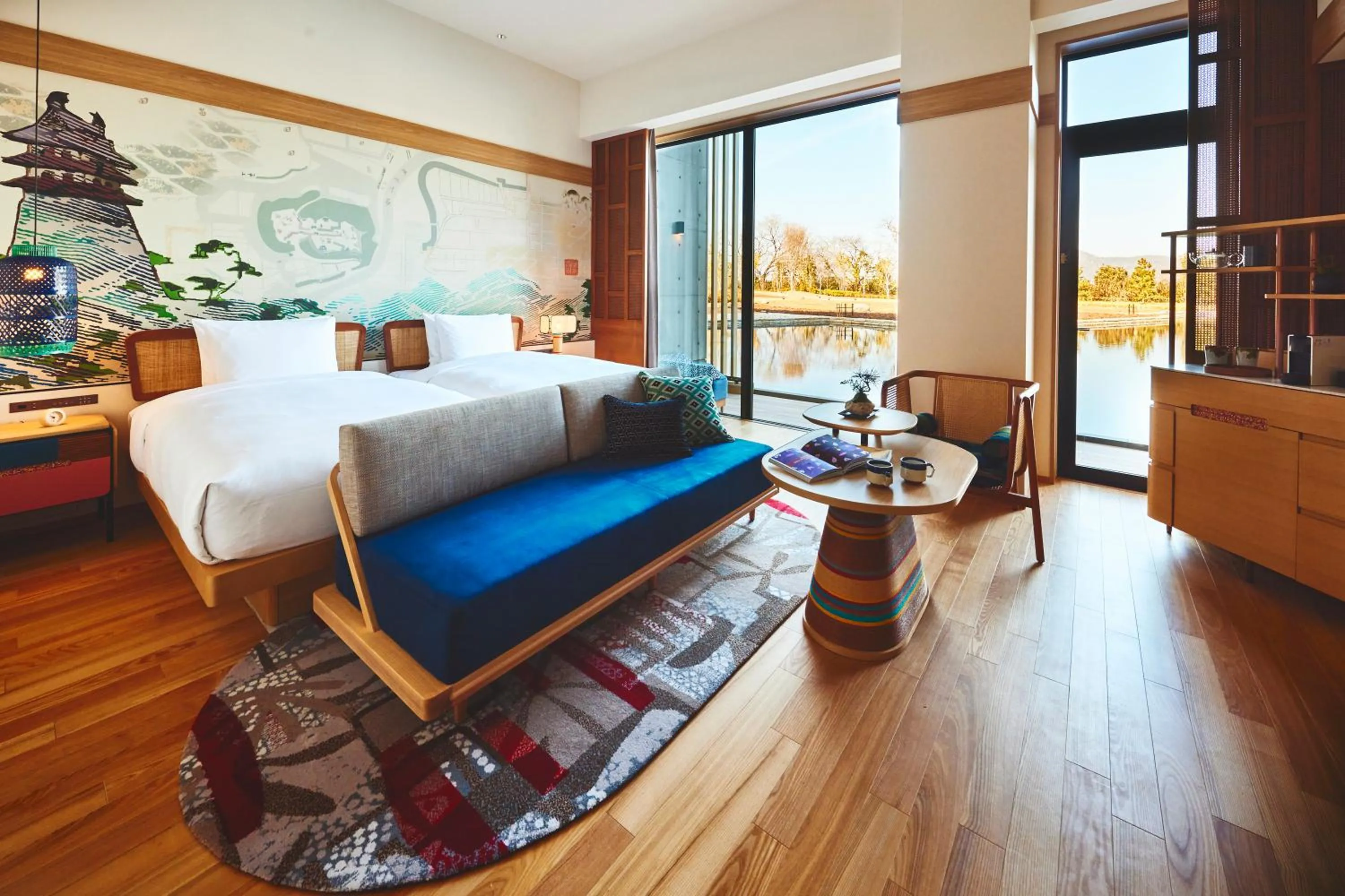 Photo of the whole room, Bed in Hotel Indigo Inuyama Urakuen Garden by IHG