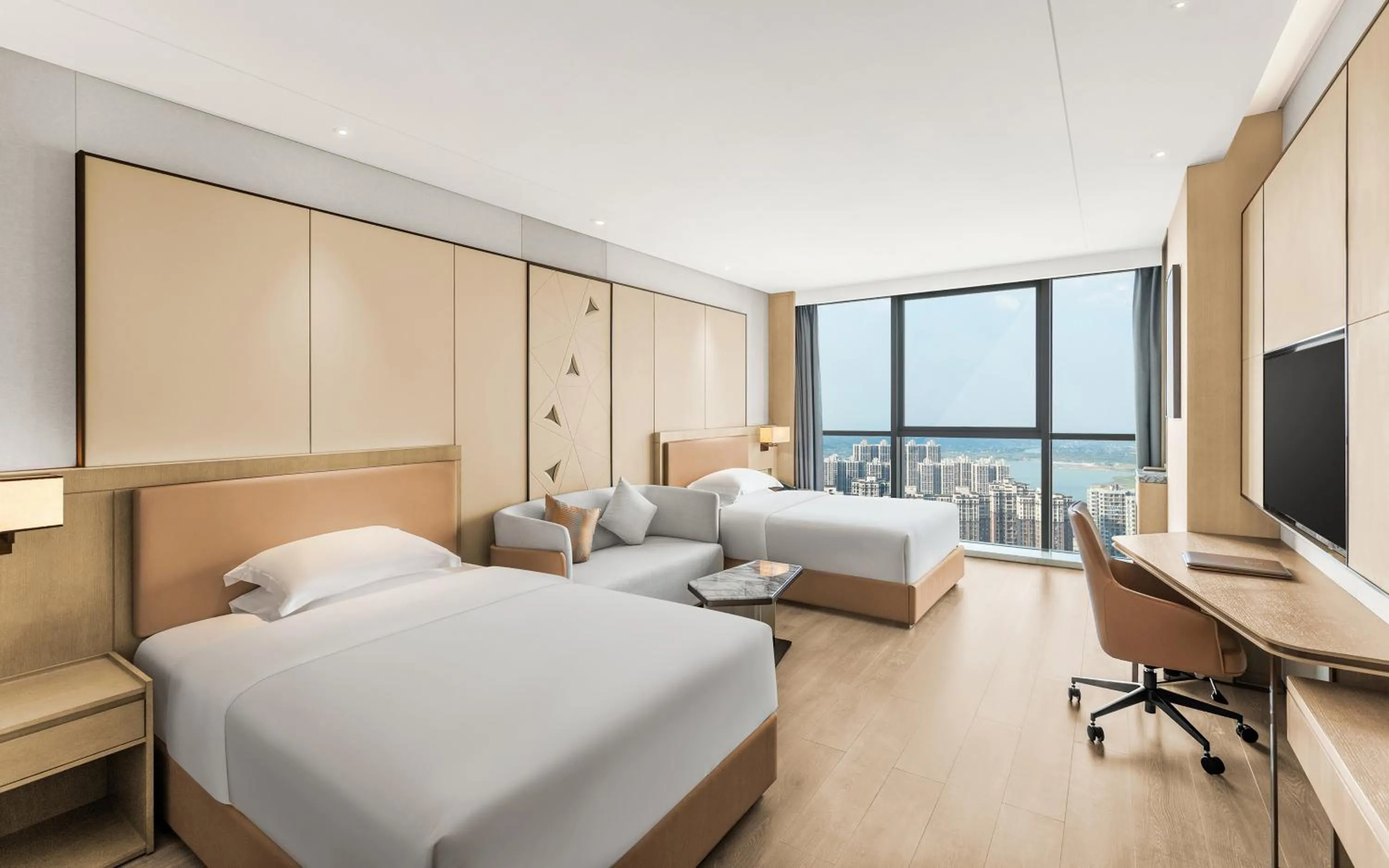 Photo of the whole room, Bed in Crowne Plaza Changsha Development Zone by IHG