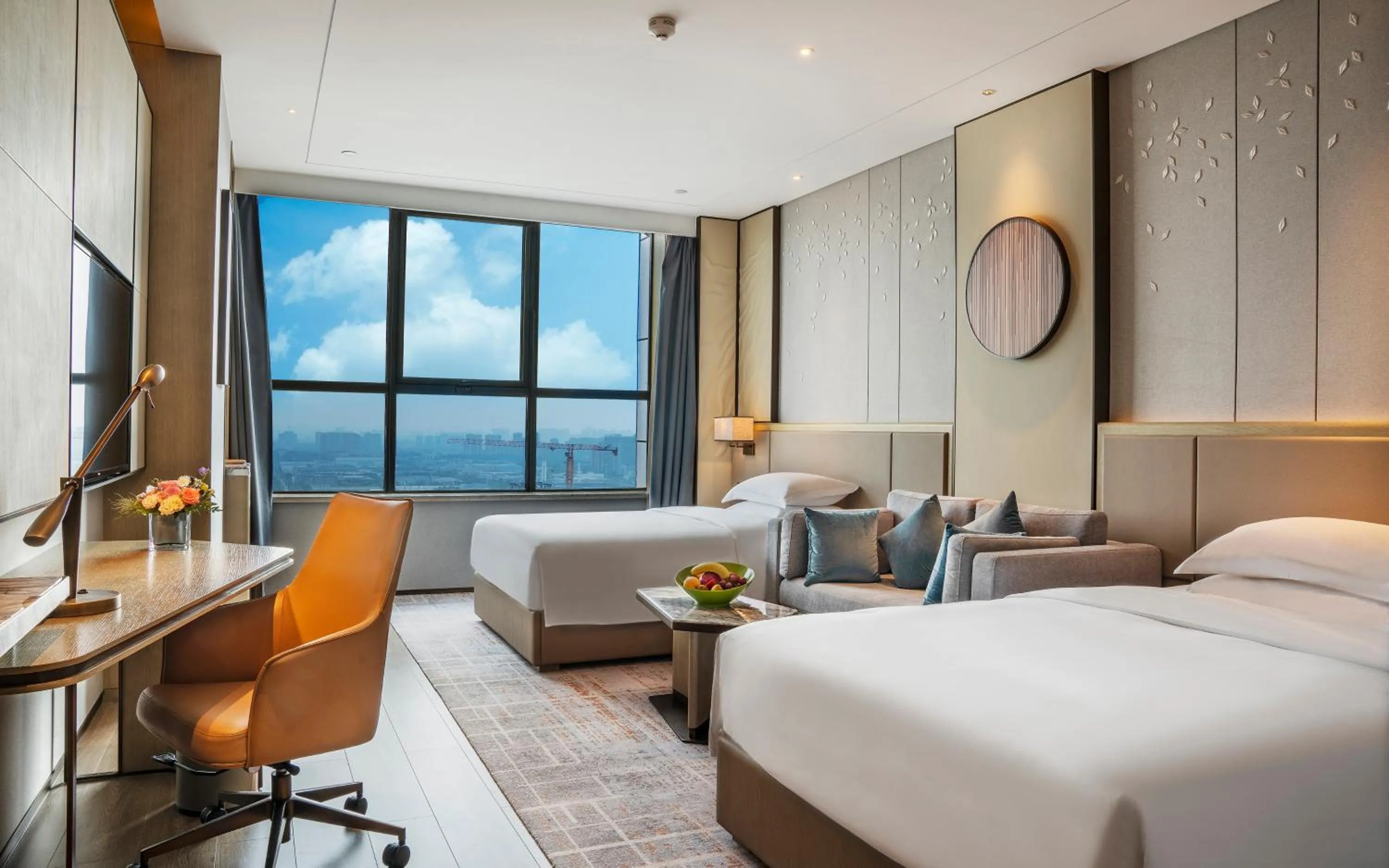 Natural landscape, Bed in Crowne Plaza Changsha Development Zone by IHG