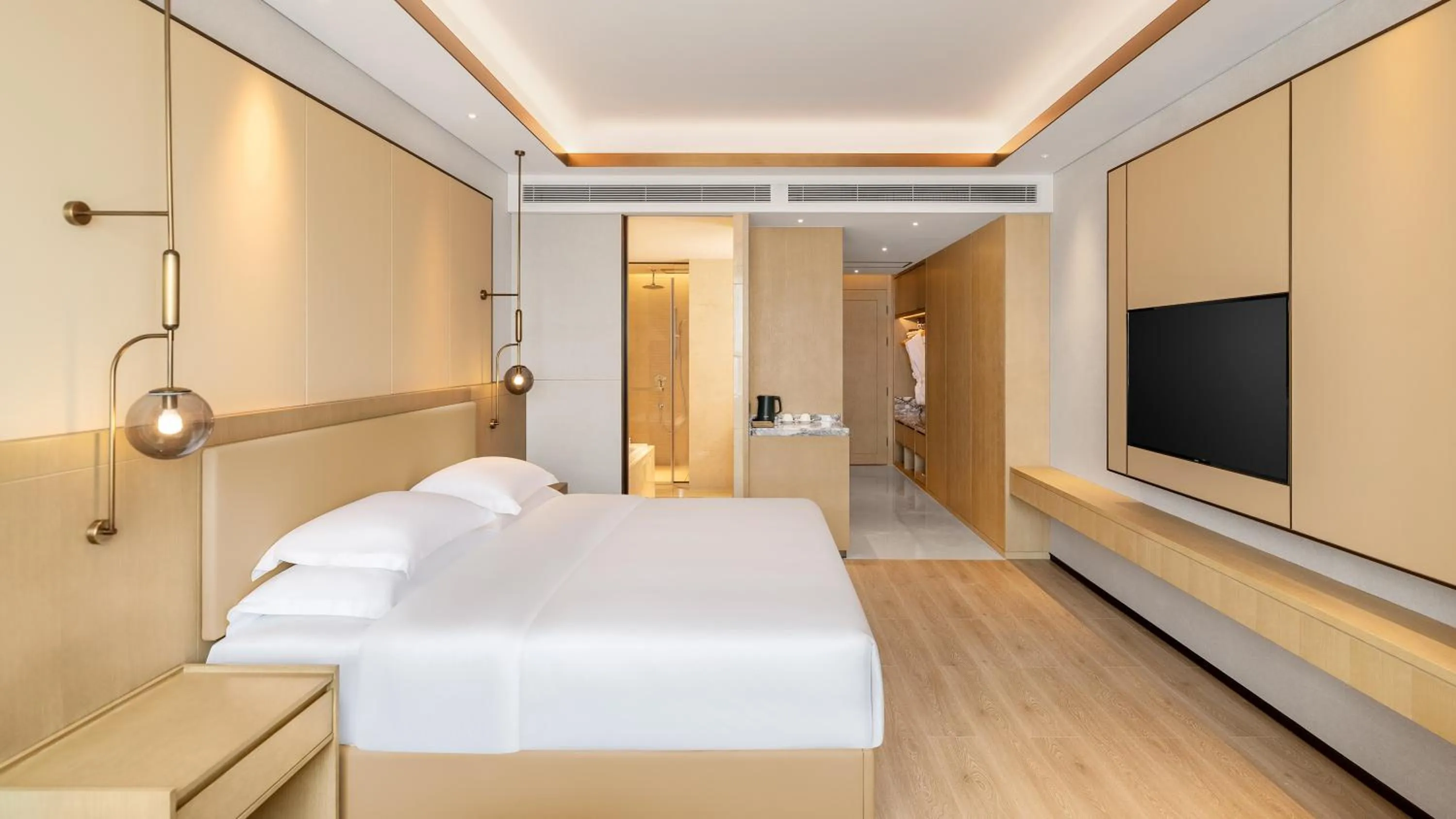 Photo of the whole room, Bed in Crowne Plaza Changsha Development Zone by IHG
