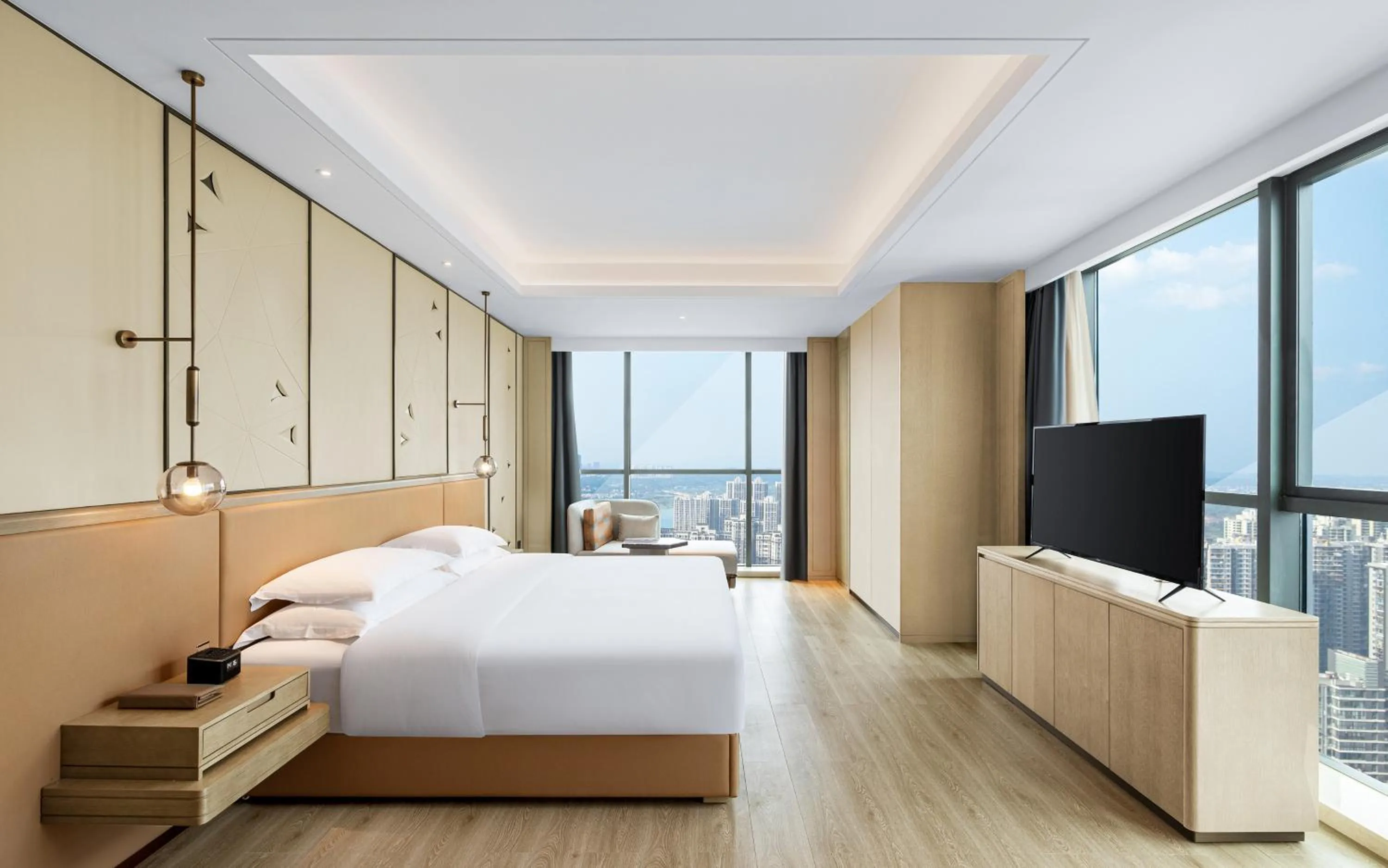 Photo of the whole room, Bed in Crowne Plaza Changsha Development Zone by IHG