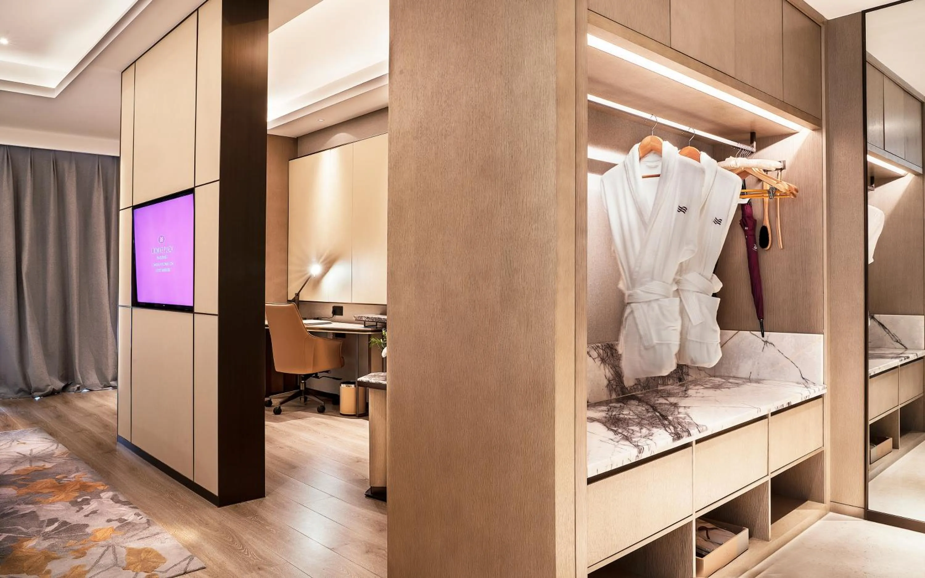 Seating area, Bed in Crowne Plaza Changsha Development Zone by IHG