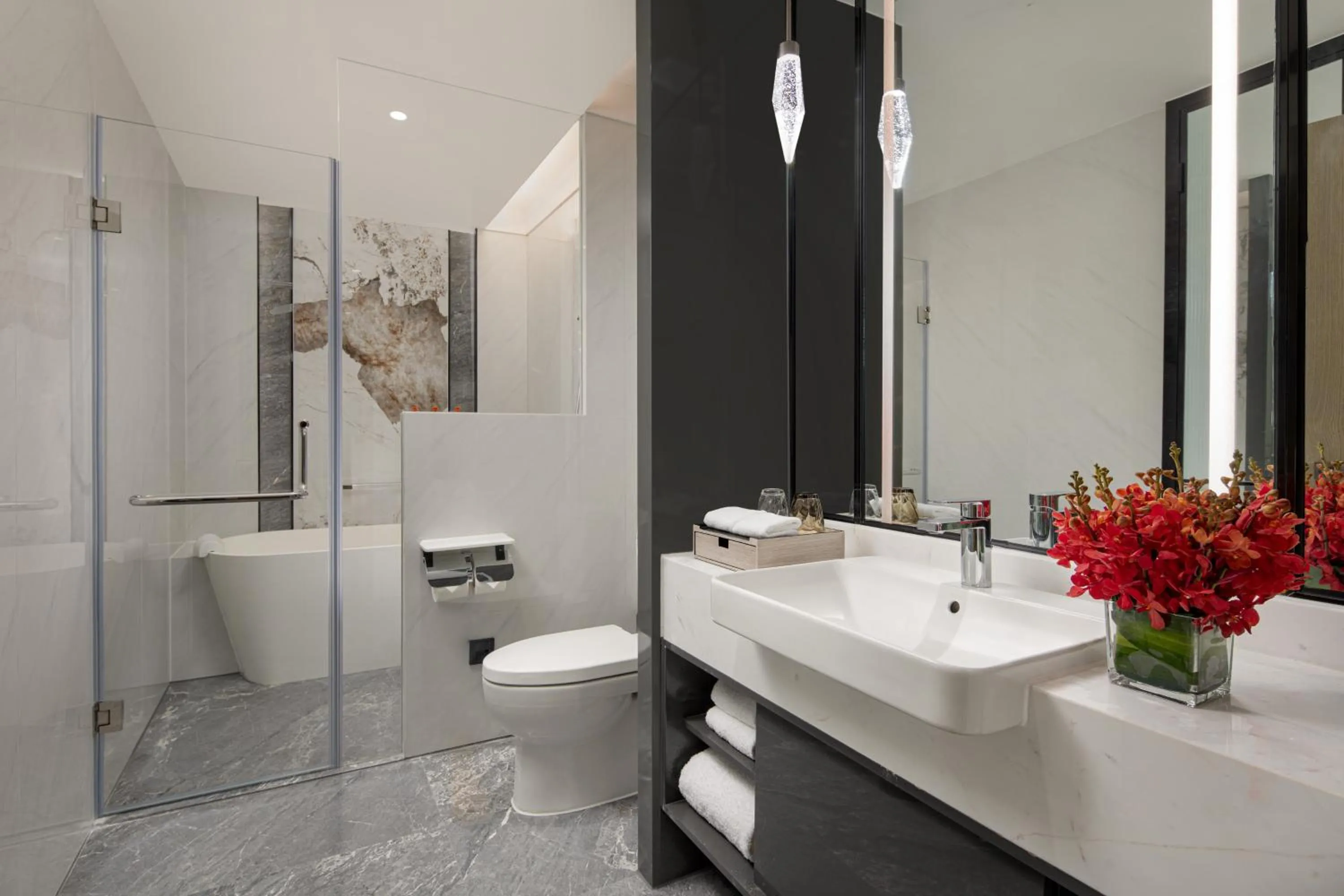 Toilet in Crowne Plaza Shanghai Nanjing Road by IHG