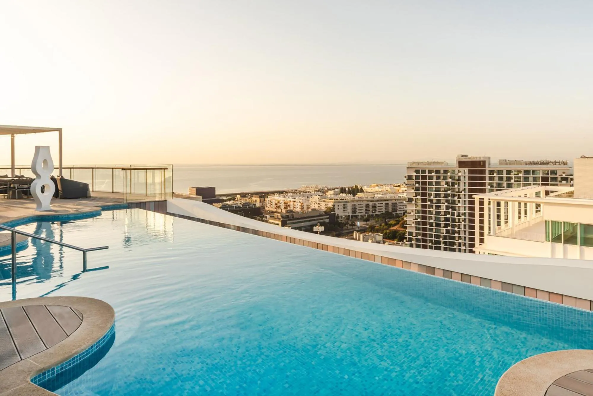 Pool view in Eurostars Universal Lisboa