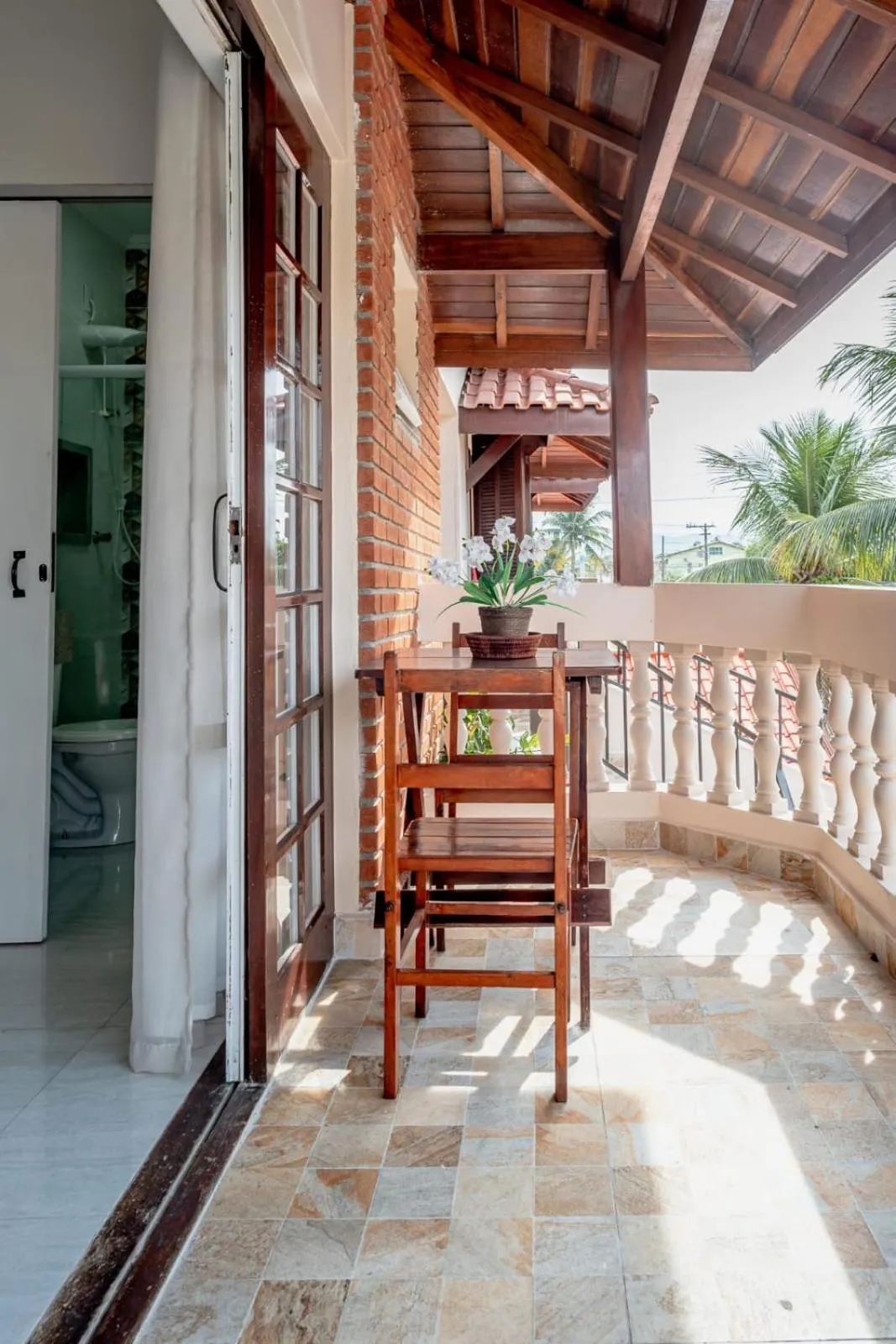 Balcony/Terrace in Pousada Oásis