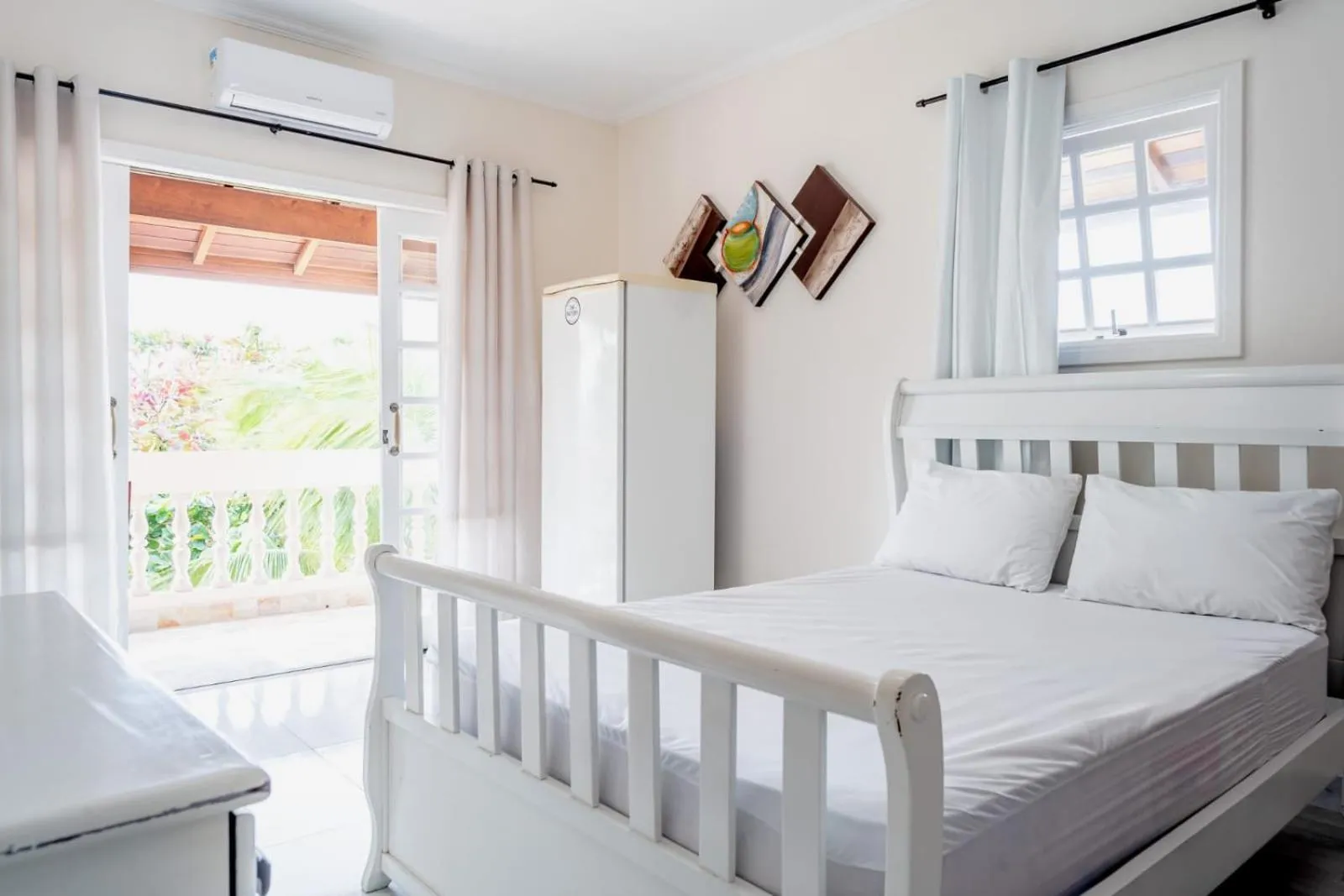 Bed in Pousada Oásis