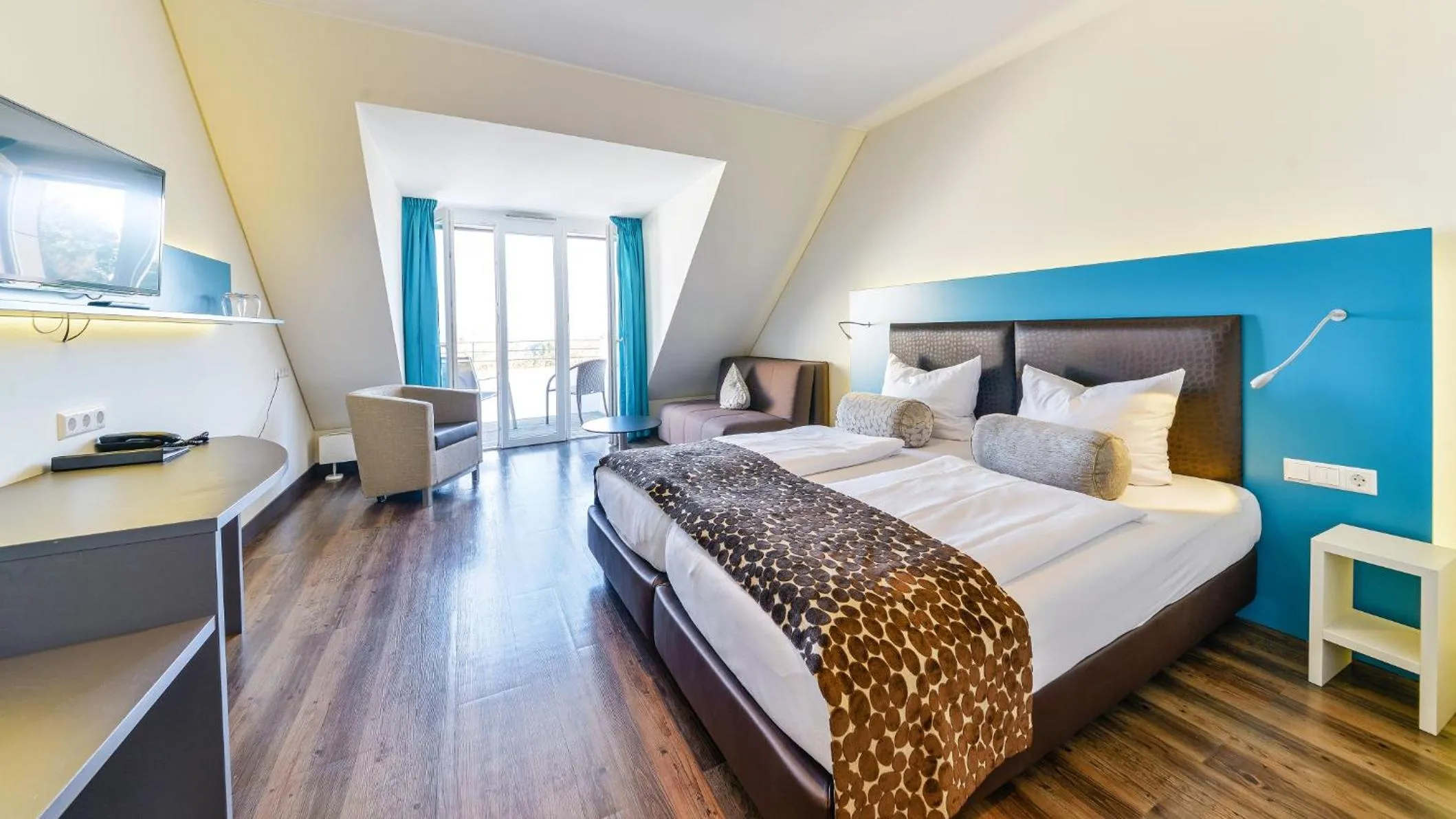 Bedroom, Bed in Hotel Volapük