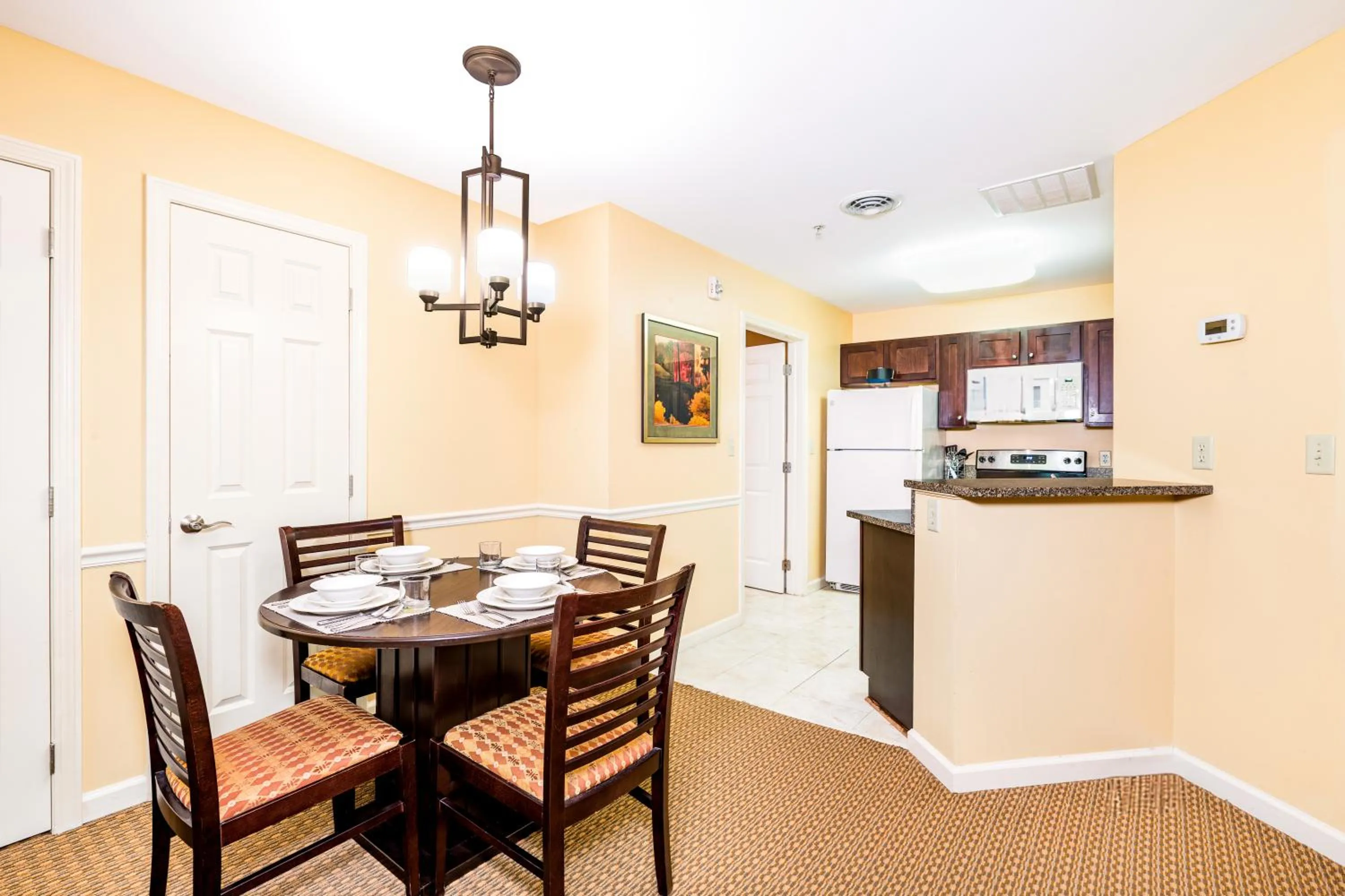 Dining area in Vacation Village in the Berkshires