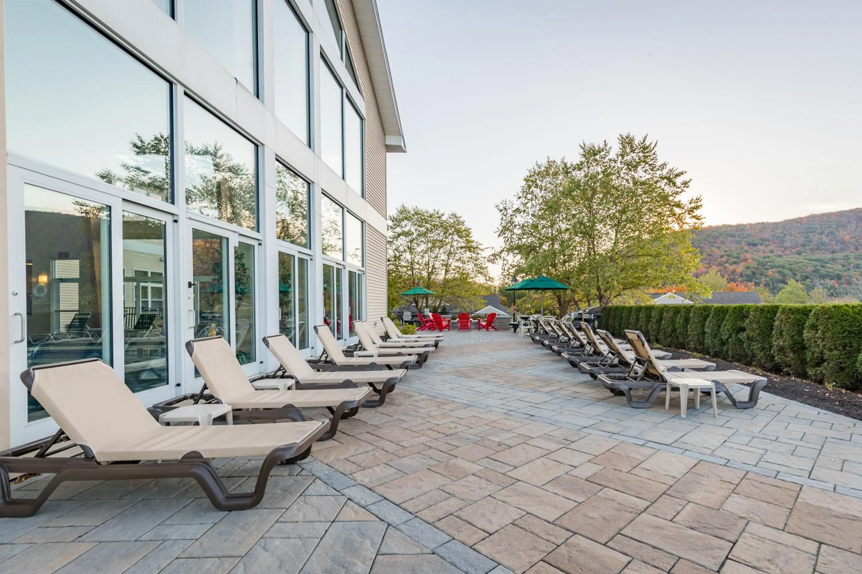 Patio in Vacation Village in the Berkshires
