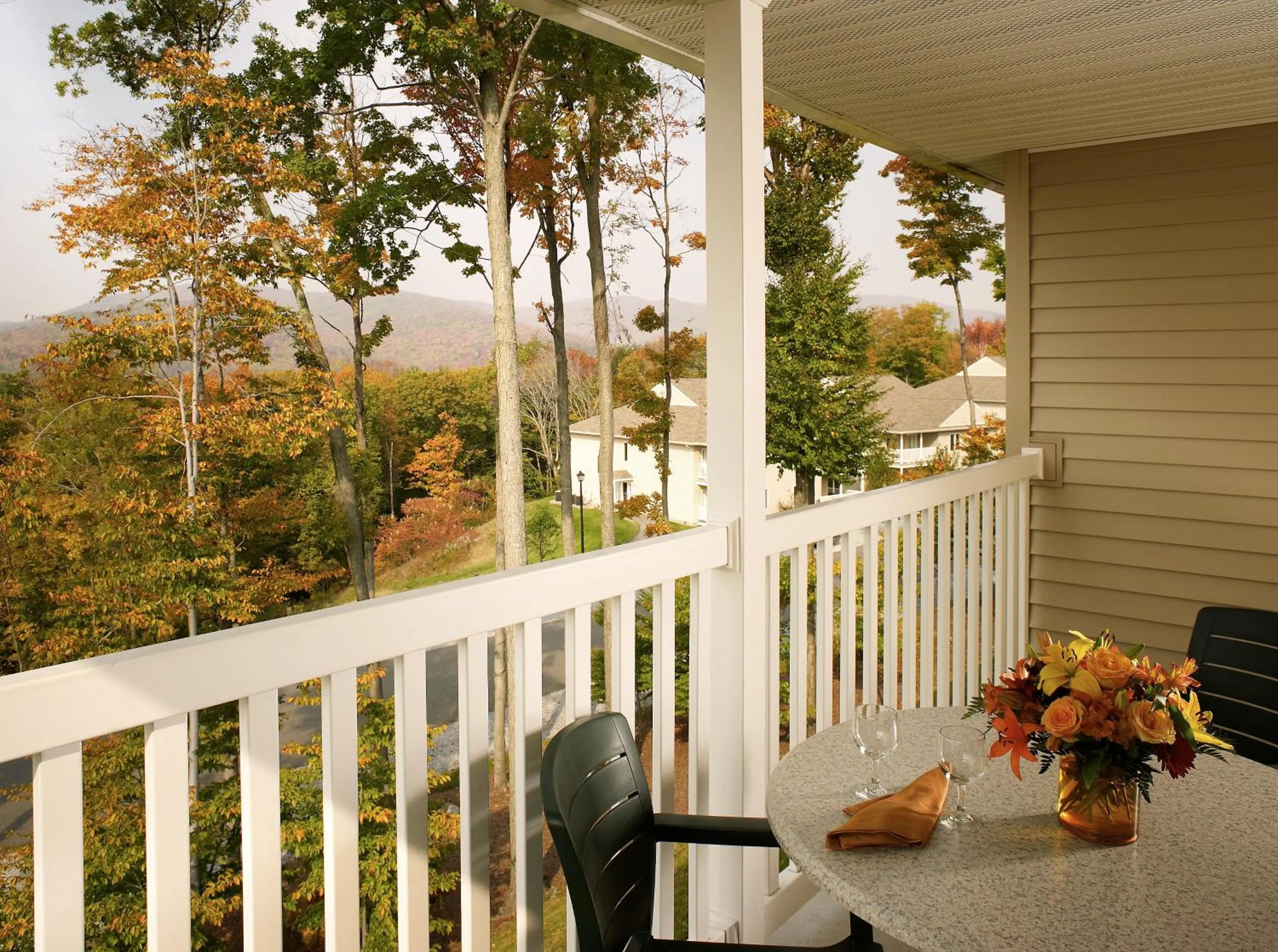 Patio in Vacation Village in the Berkshires