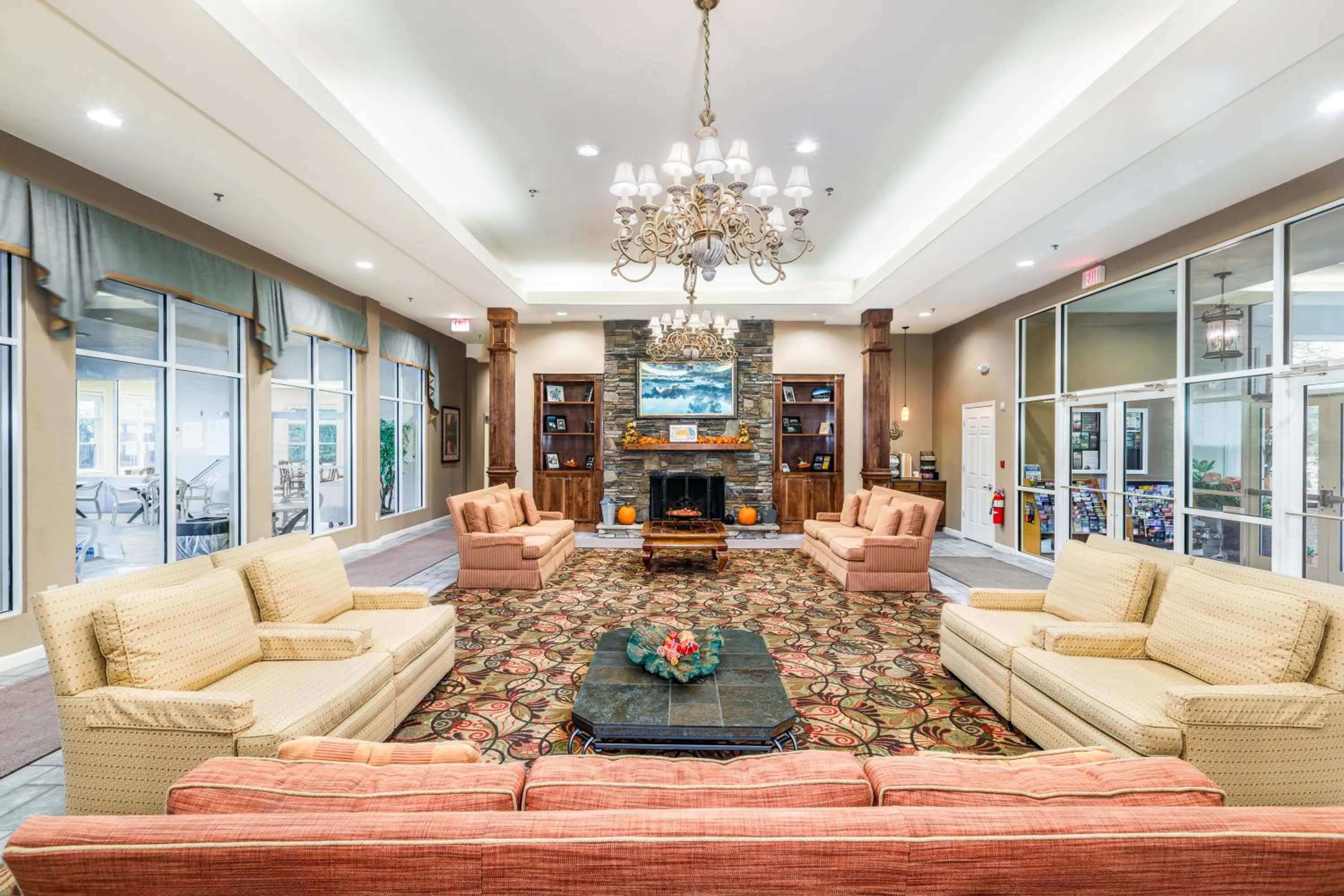 Lobby or reception in Vacation Village in the Berkshires