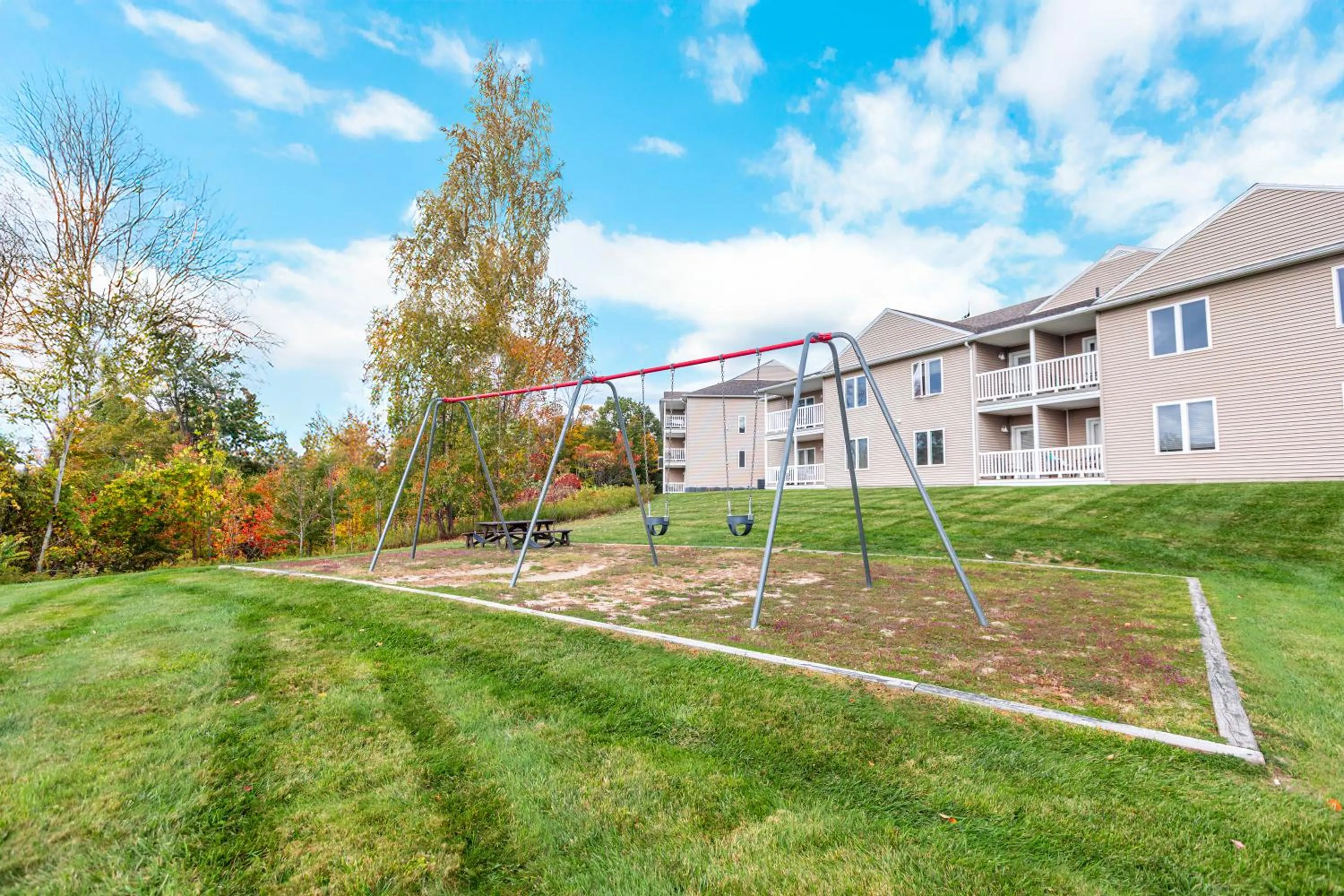 Children play ground in Vacation Village in the Berkshires