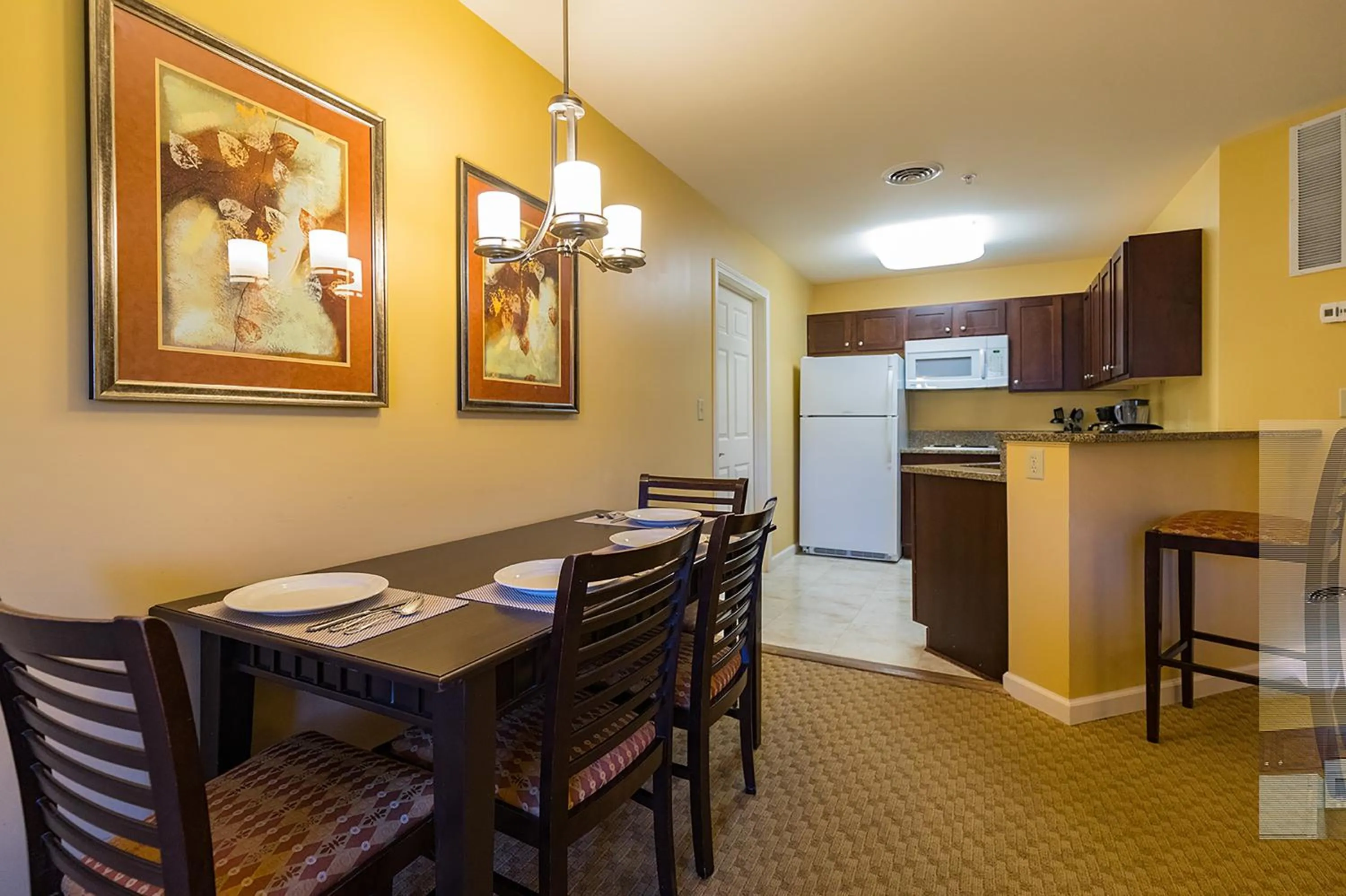 Dining area in Vacation Village in the Berkshires