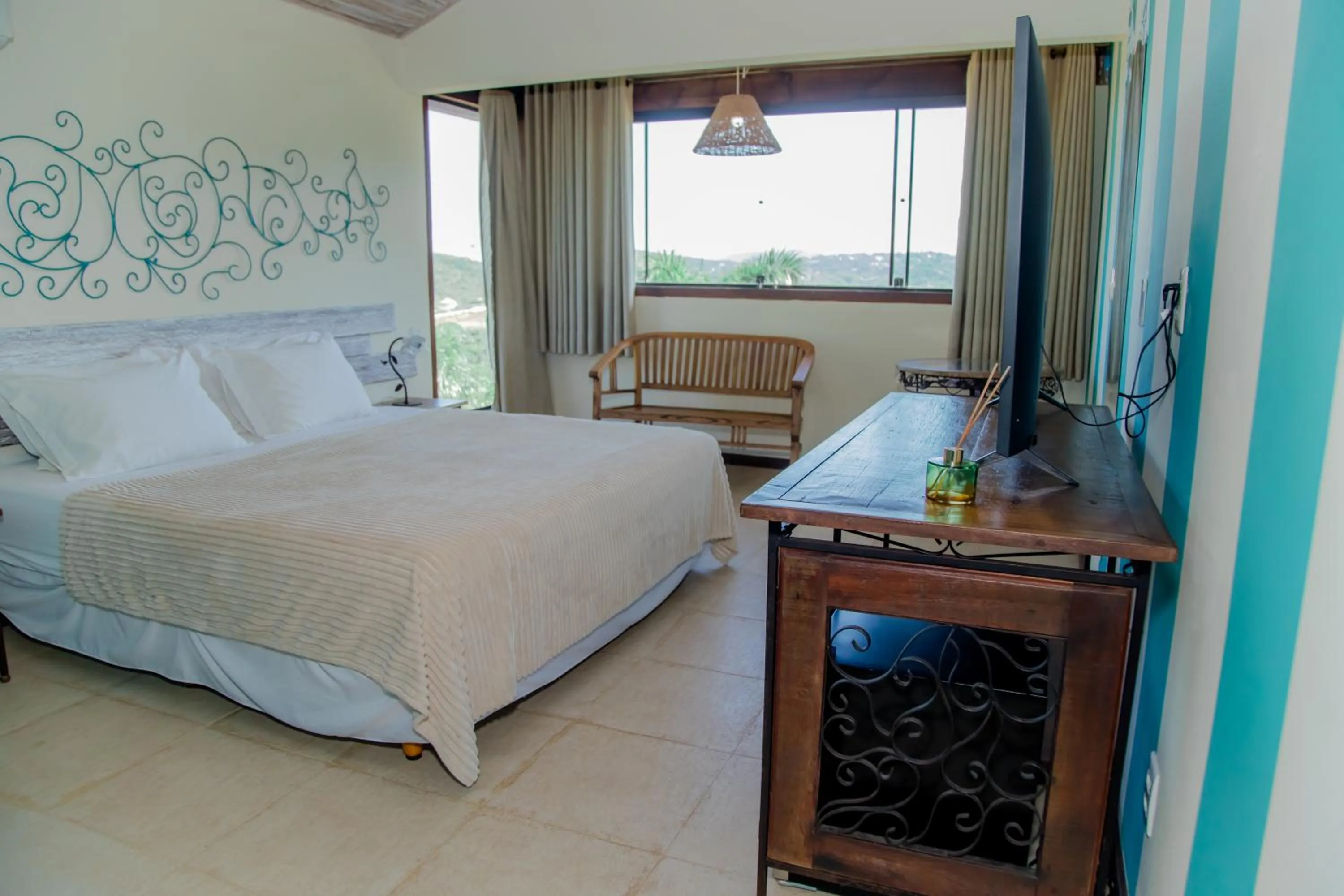 Bedroom, Bed in Pousada Peninsula de Buzios