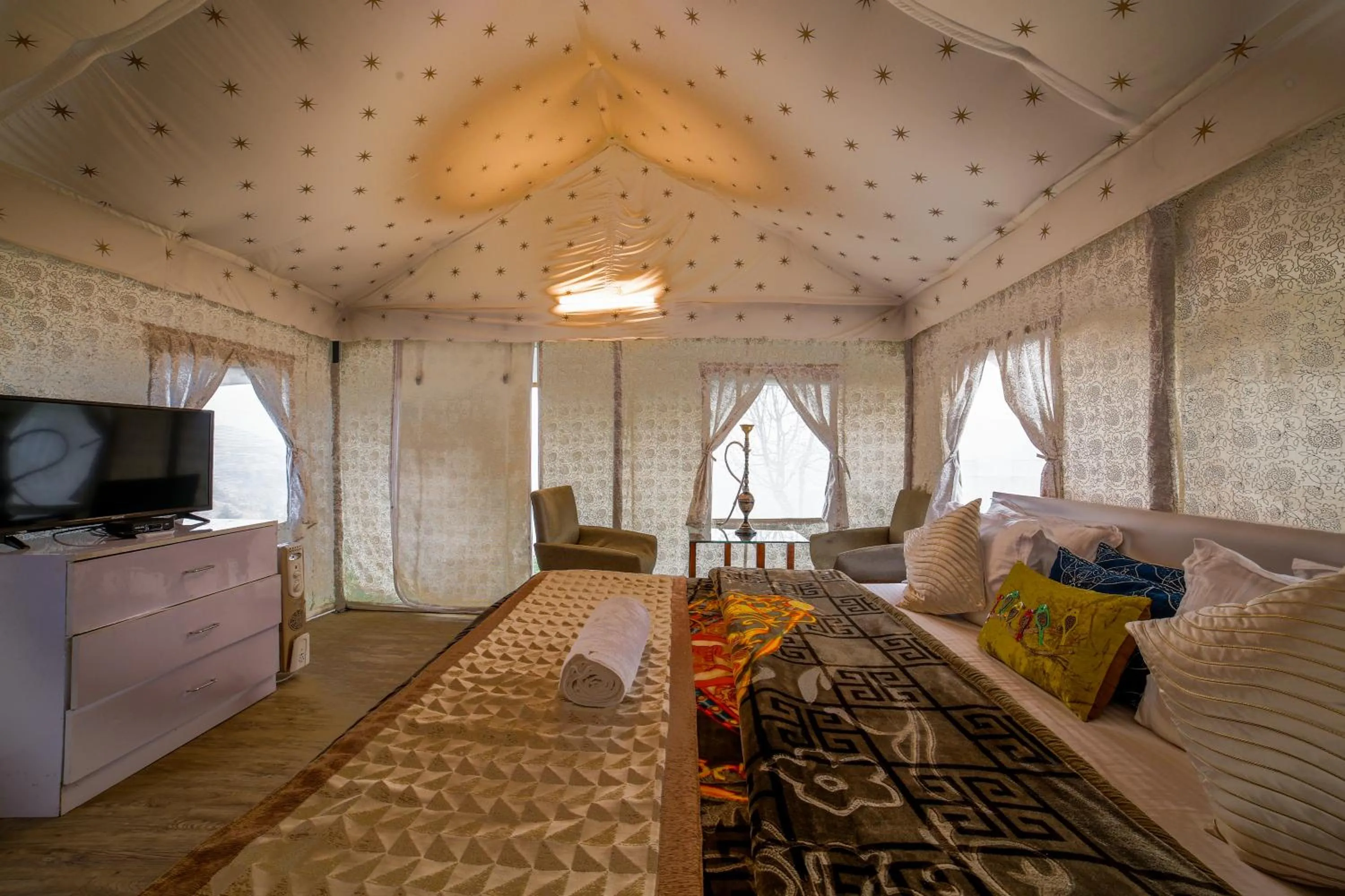 Dawn N Dusk Glamping tents with quintessential valley view