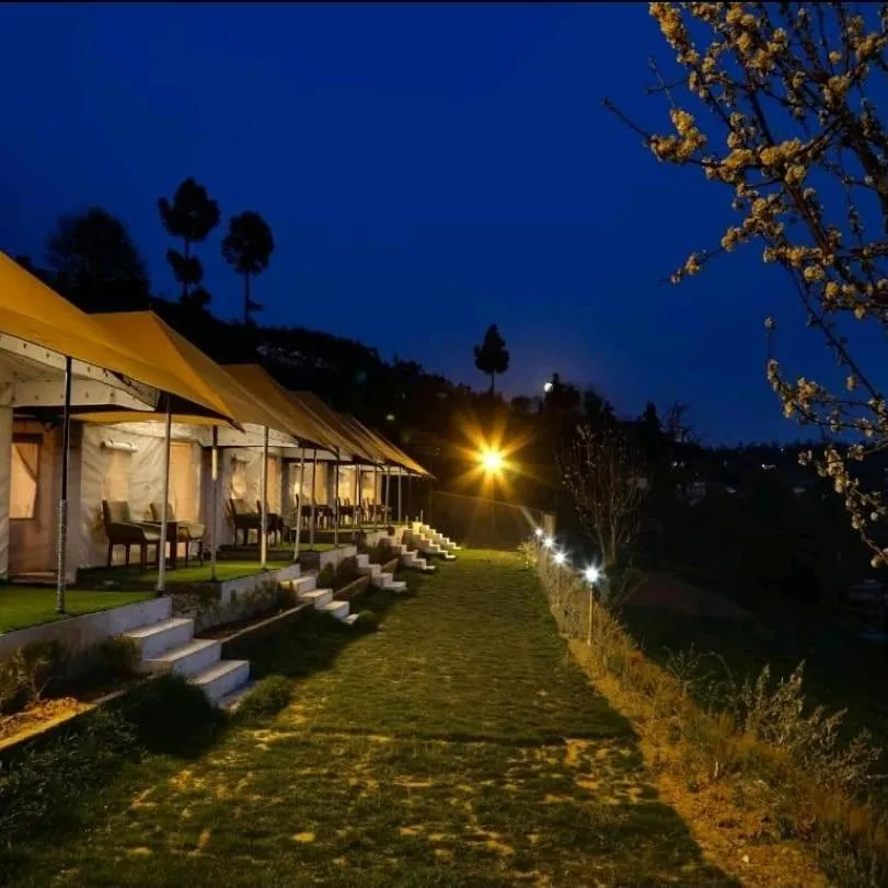 Garden view in Dawn N Dusk Glamping tents with quintessential valley view