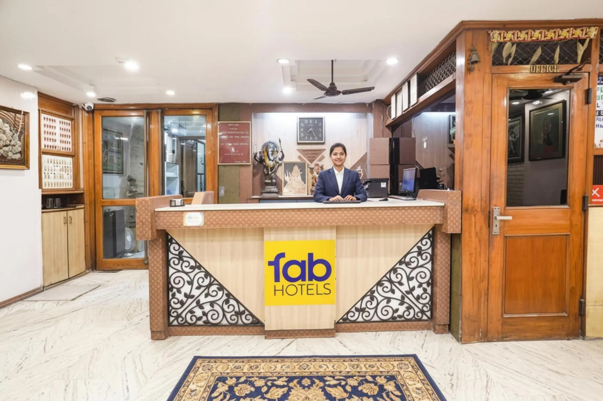 Lobby or reception in FabHotel Hill Park - Inside Suryam Trade Center