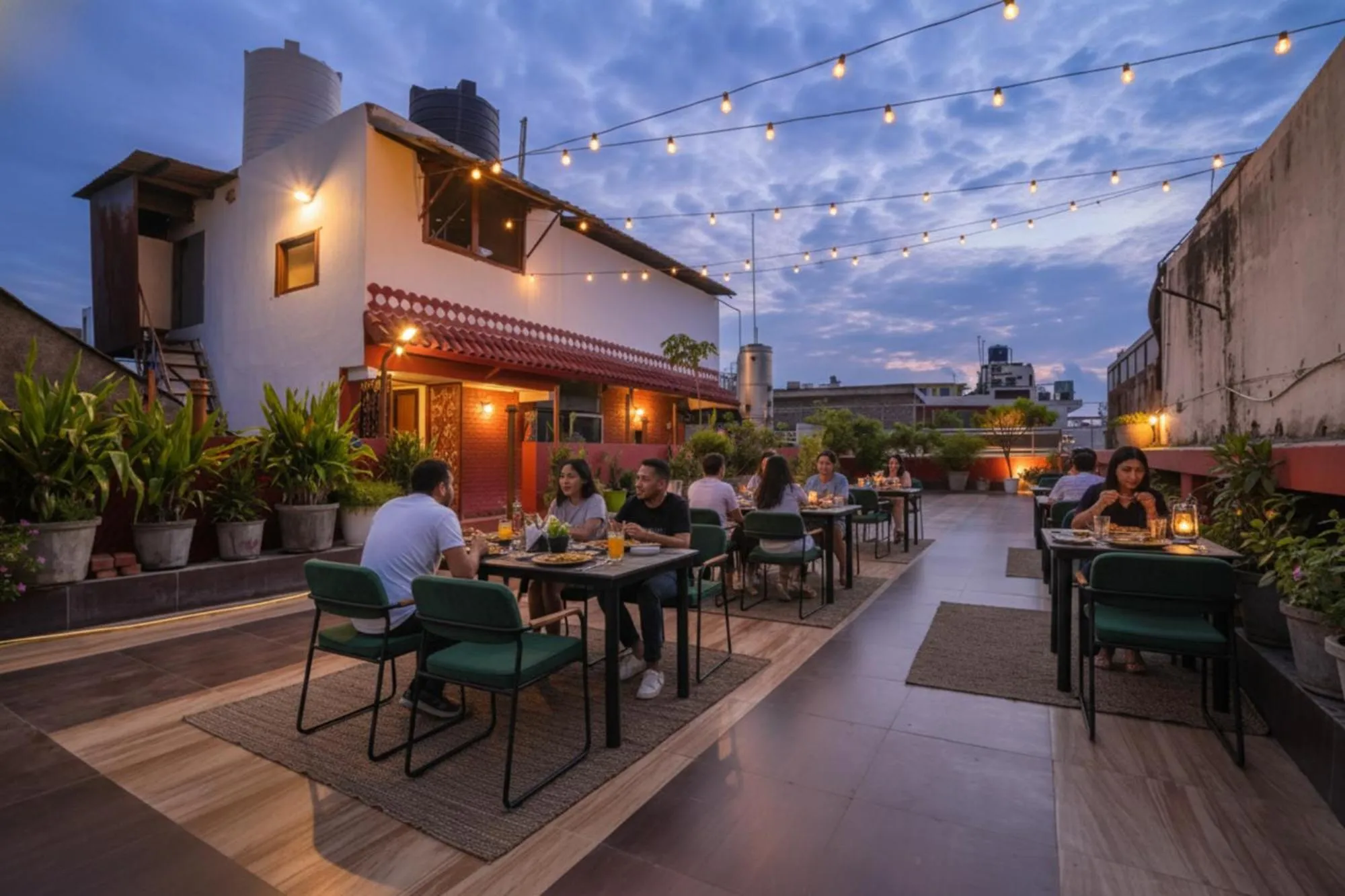 Restaurant/places to eat in FabHotel Hill Park - Inside Suryam Trade Center