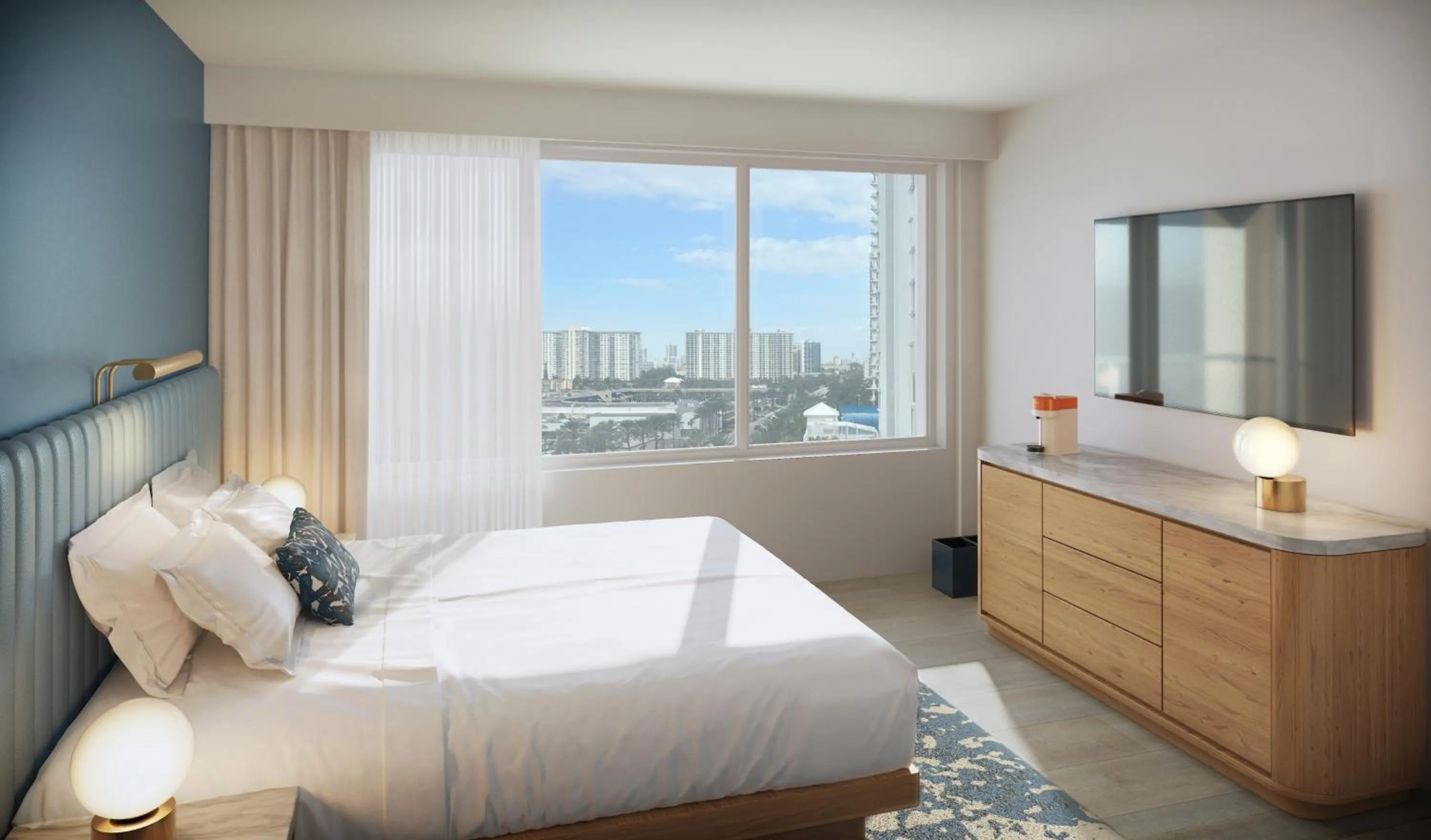 Bedroom, Bed in The Sunny