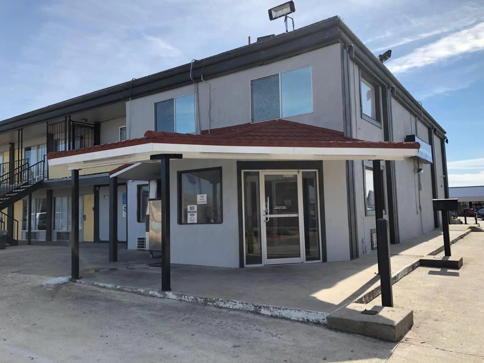 Property building in Americas Best Value Inn Garland