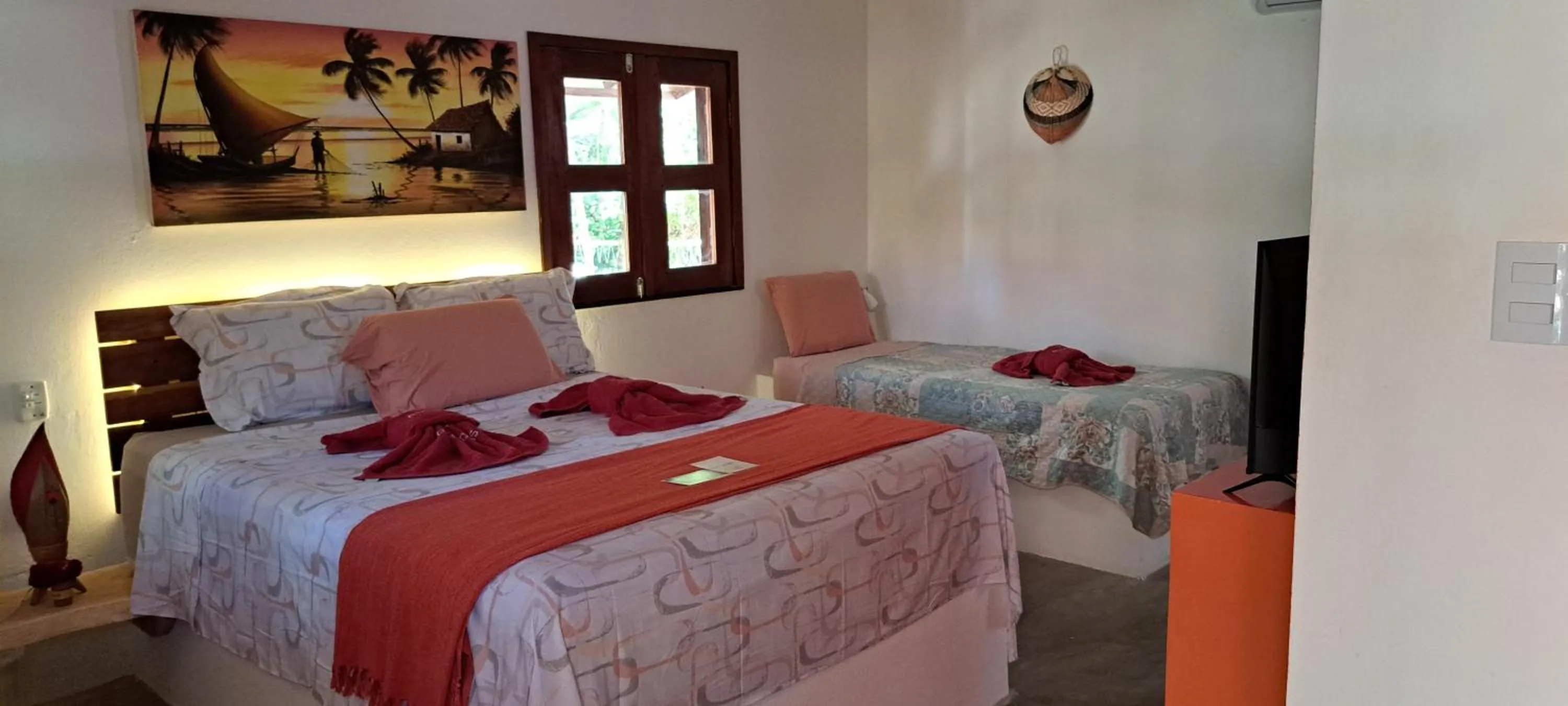 Bed in Pousada Lotus