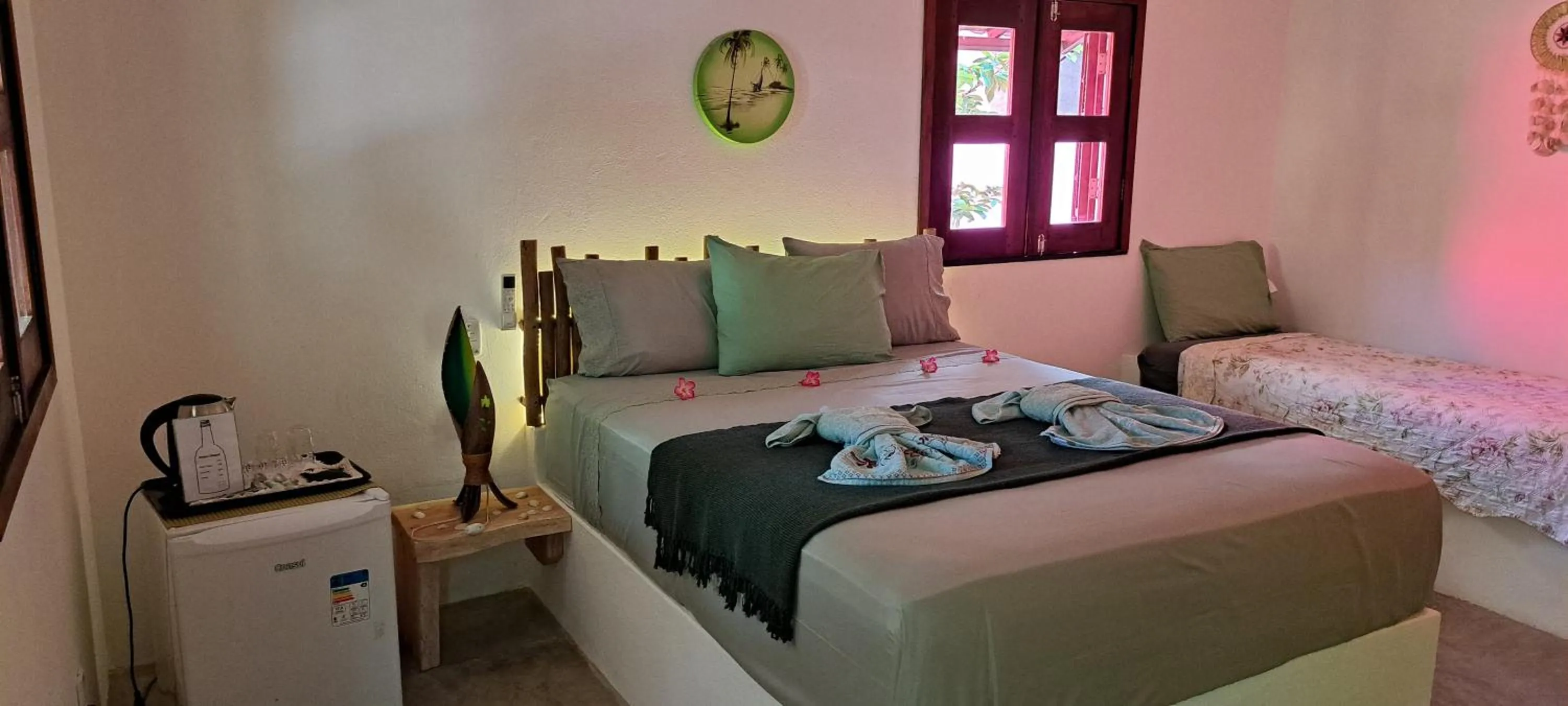 Bed in Pousada Lotus