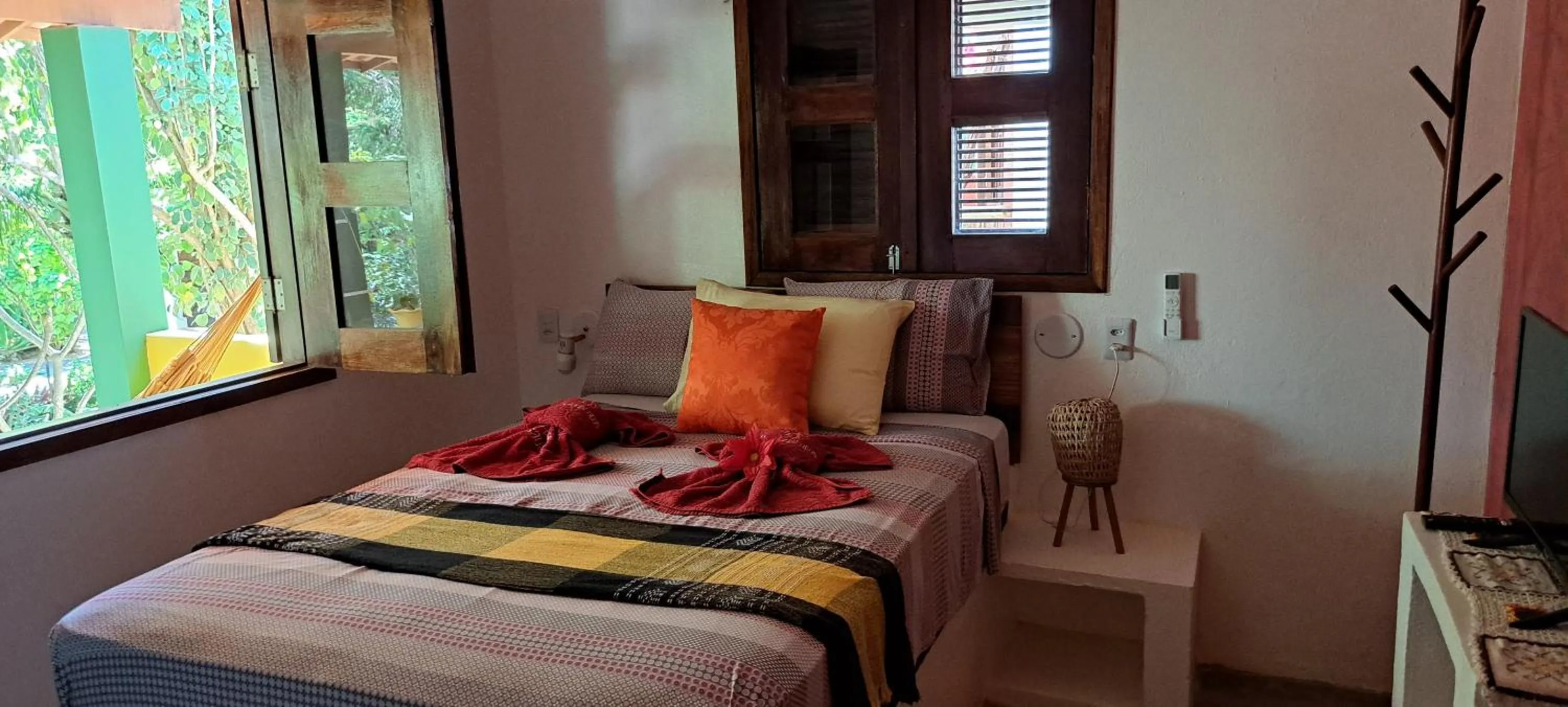 Bed in Pousada Lotus