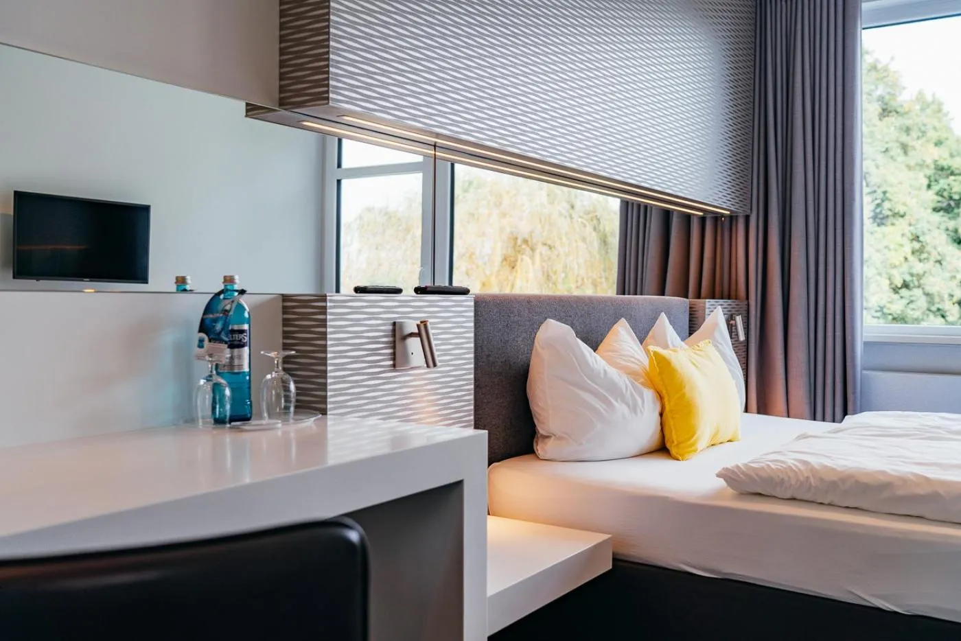 Photo of the whole room, Bed in Hotel Benther Berg