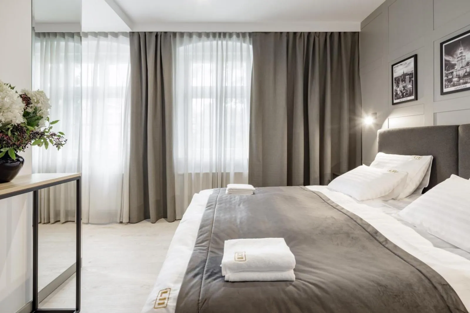 Bedroom, Bed in Apartamenty L11, Limanowskiego